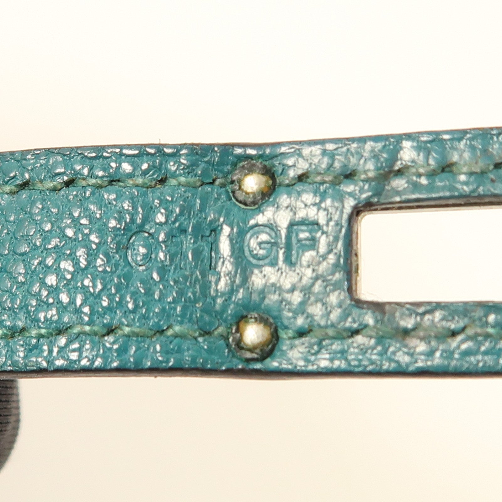 HERMES Chevre皮革Kelly Wallet Compact銀扣錢包