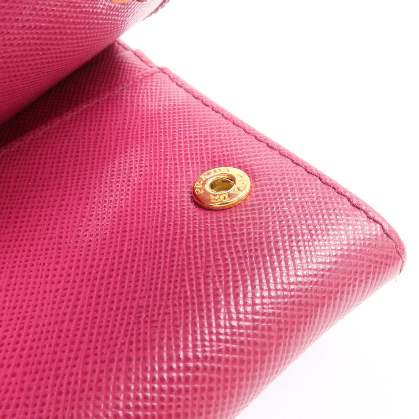 PRADA 【激減優惠】牛皮皮革Long Wallet金扣長錢包
