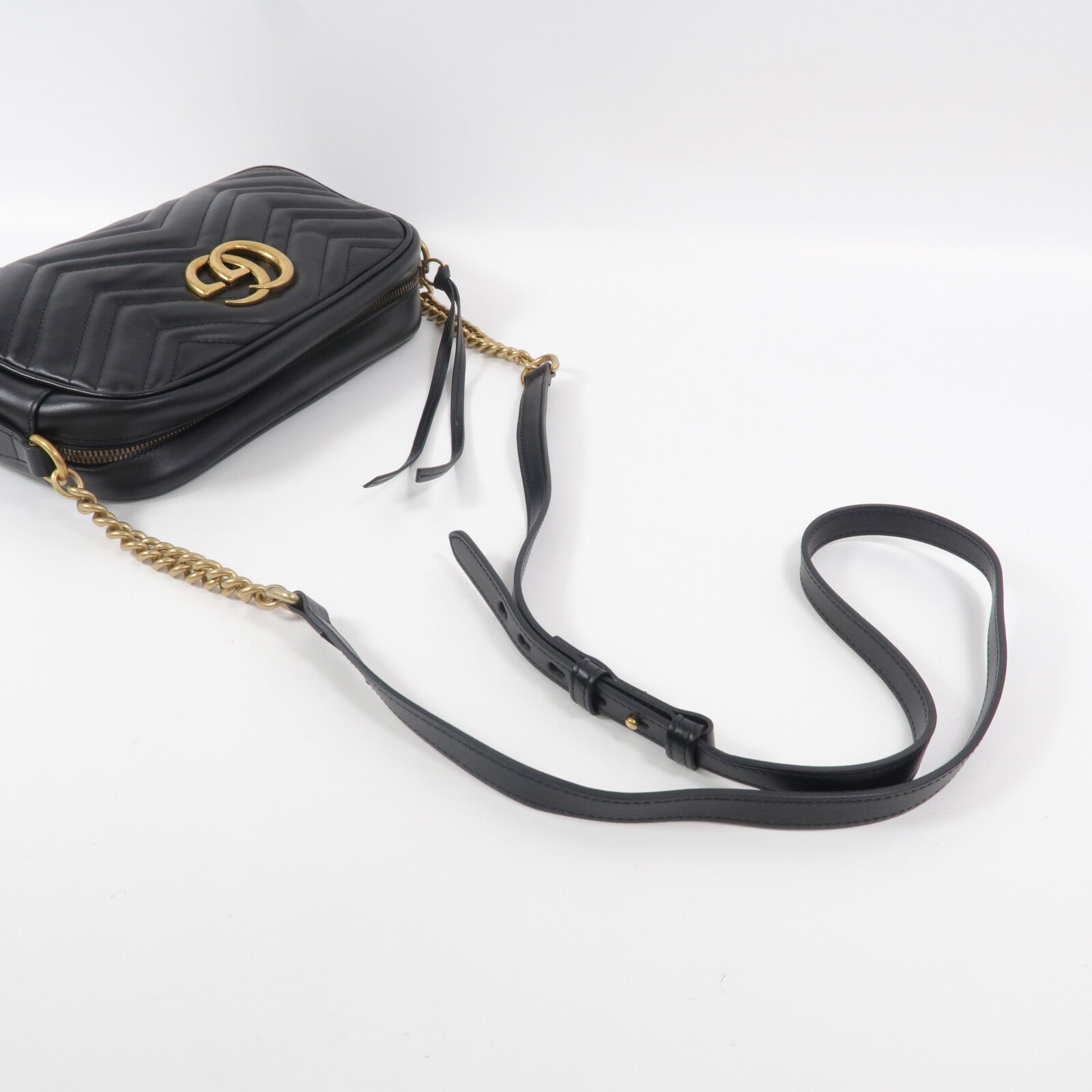 GUCCI 牛皮皮革GG Marmont肩背袋