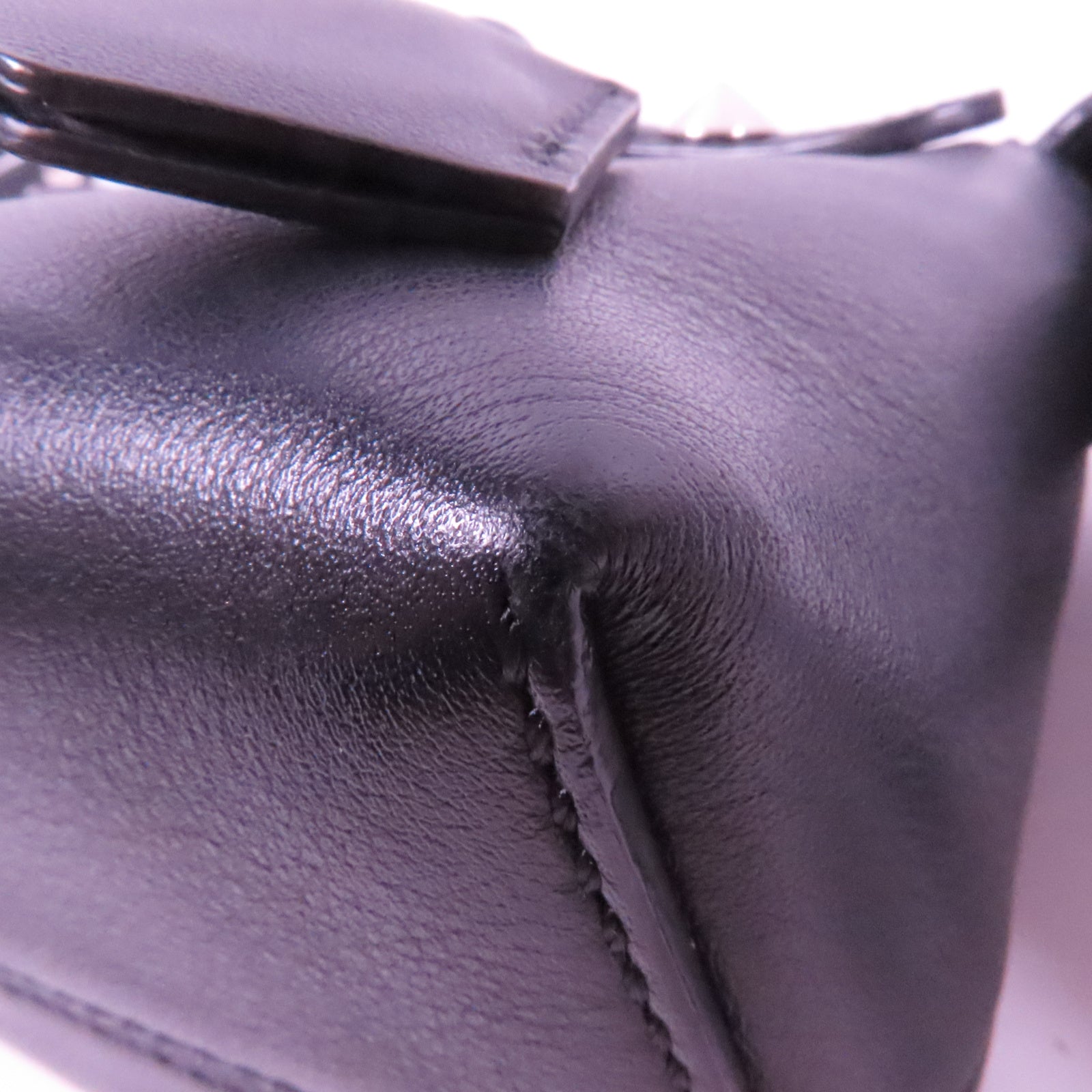 FENDI 牛皮皮革By The Way Calf金扣肩背袋黑色