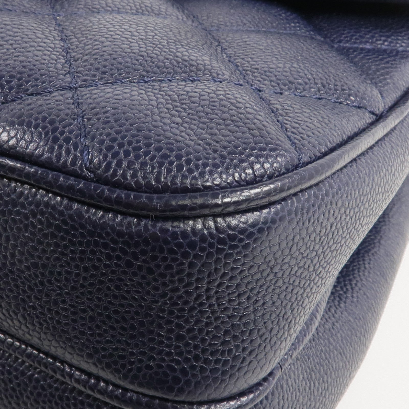 CHANEL 牛皮皮革Chain Shoulder銀扣鏈帶肩背袋