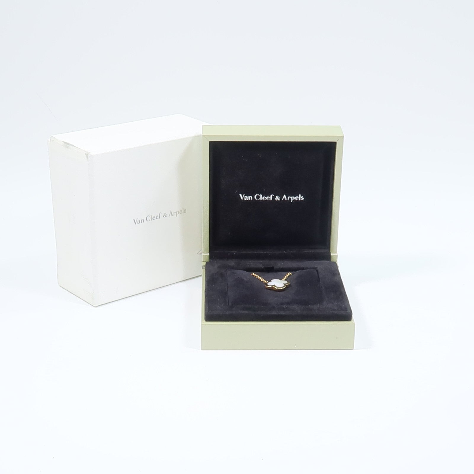 Van Cleef & Arpels 18K黃金Pure Alhambra Necklace珍珠母貝項鍊
