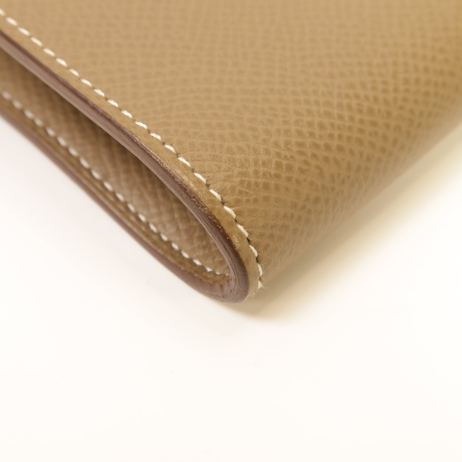 HERMES 【激減優惠】Epsom皮革Kelly To Go金扣肩背袋Etoupe灰色