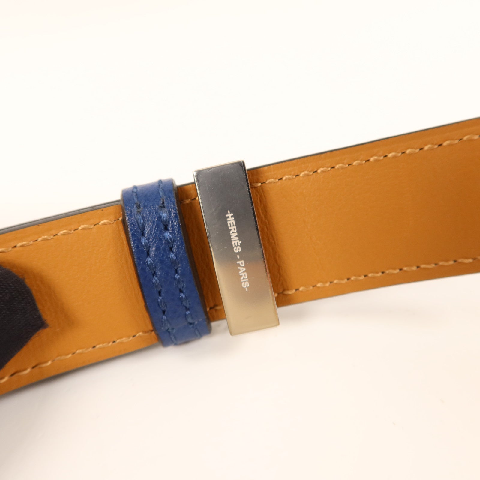 HERMES Epsom皮革CDC Belt銀扣腰帶