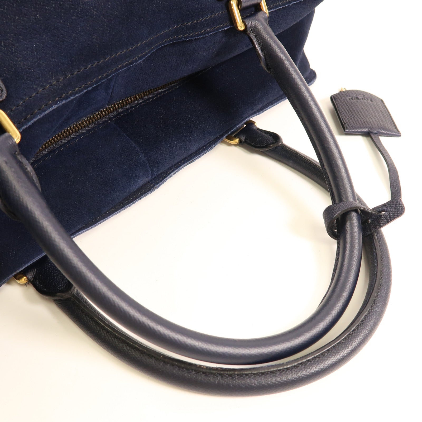 LOEWE 麂皮皮革Amazona金扣手挽袋