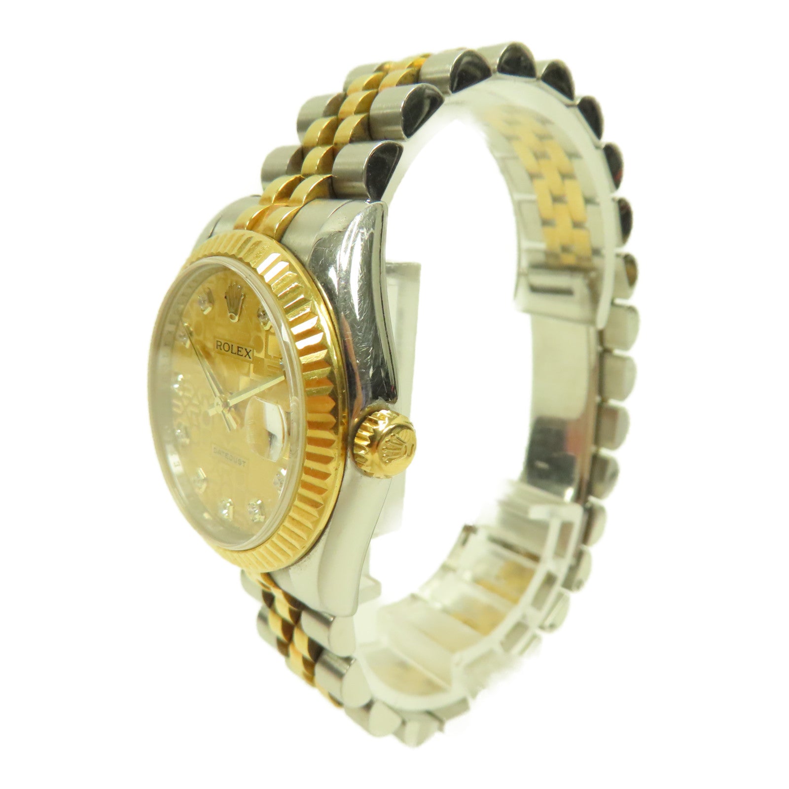 ROLEX Datejust 31mm 18K黃金/不鏽鋼手錶自動機芯金色