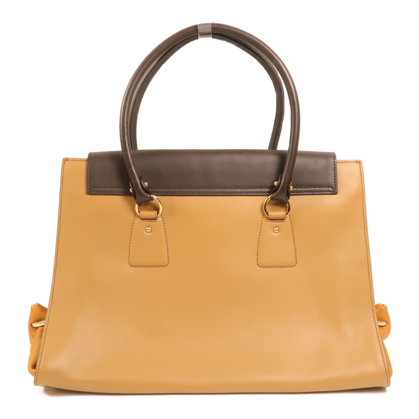 Salvatore Ferragamo 牛皮皮革Gancini Bag金扣手挽袋