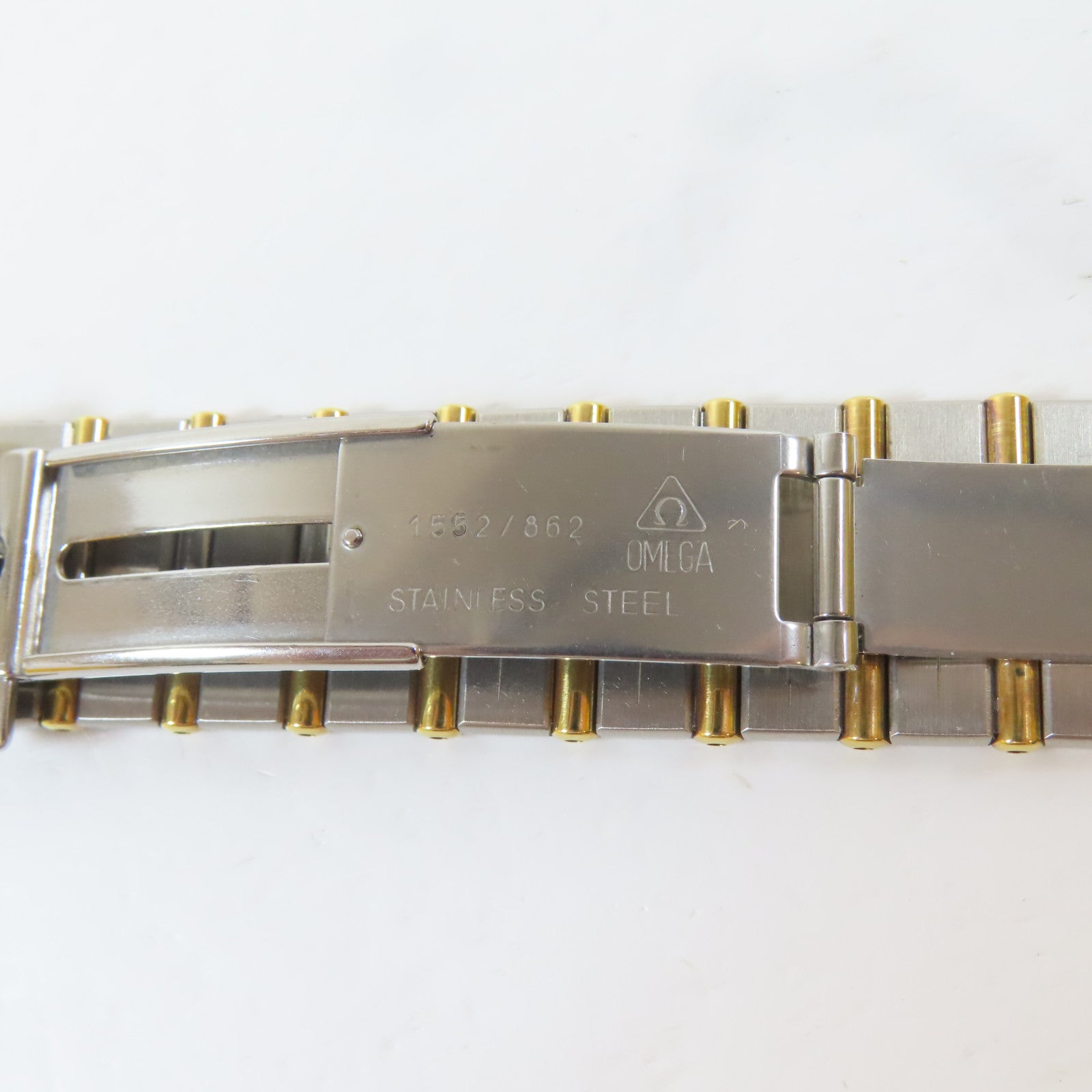 OMEGA Constellation不鏽鋼/18K黃金手錶石英機芯白色
