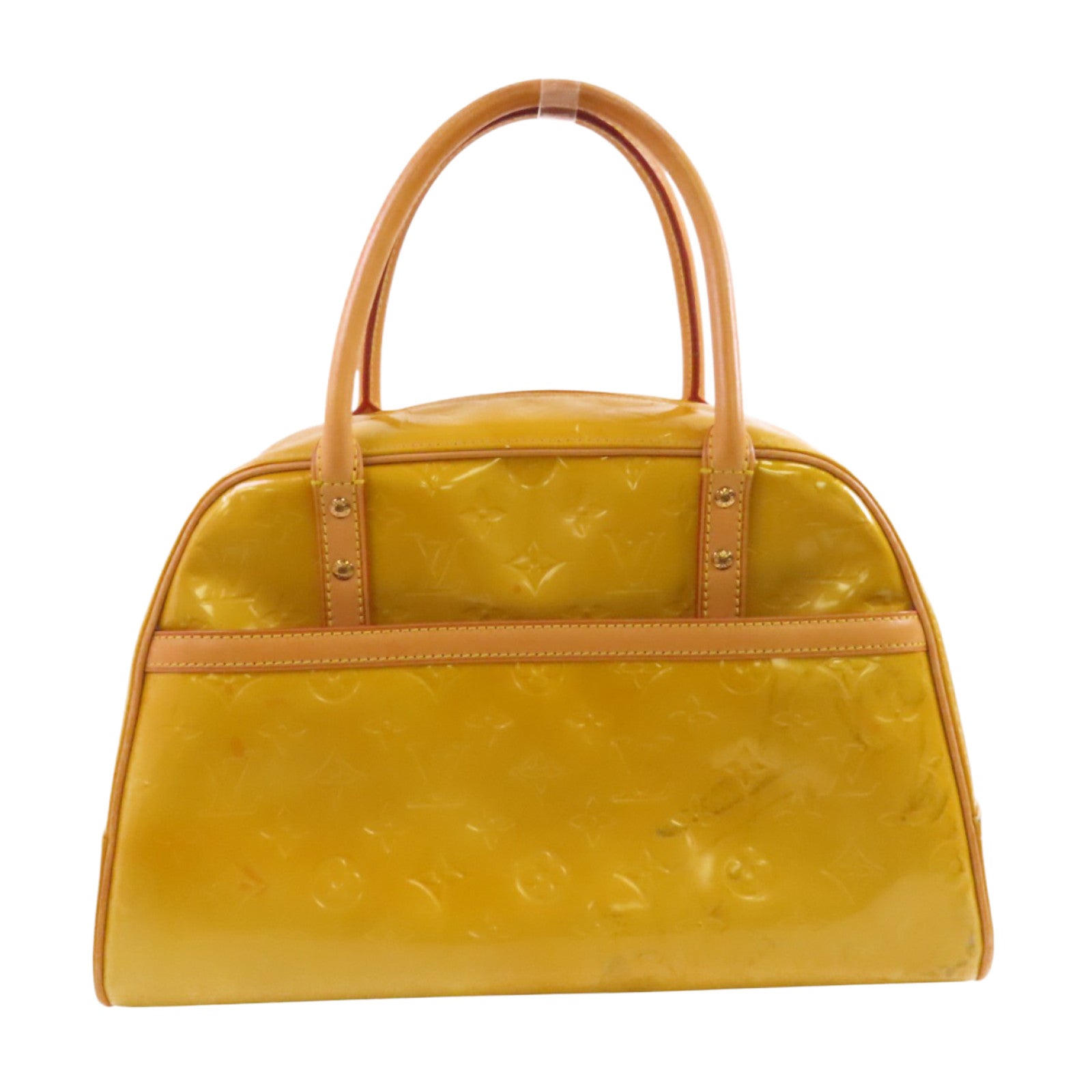 LOUIS VUITTON 【激減優惠】Monogram Vernis Tompkins Square金扣手挽袋