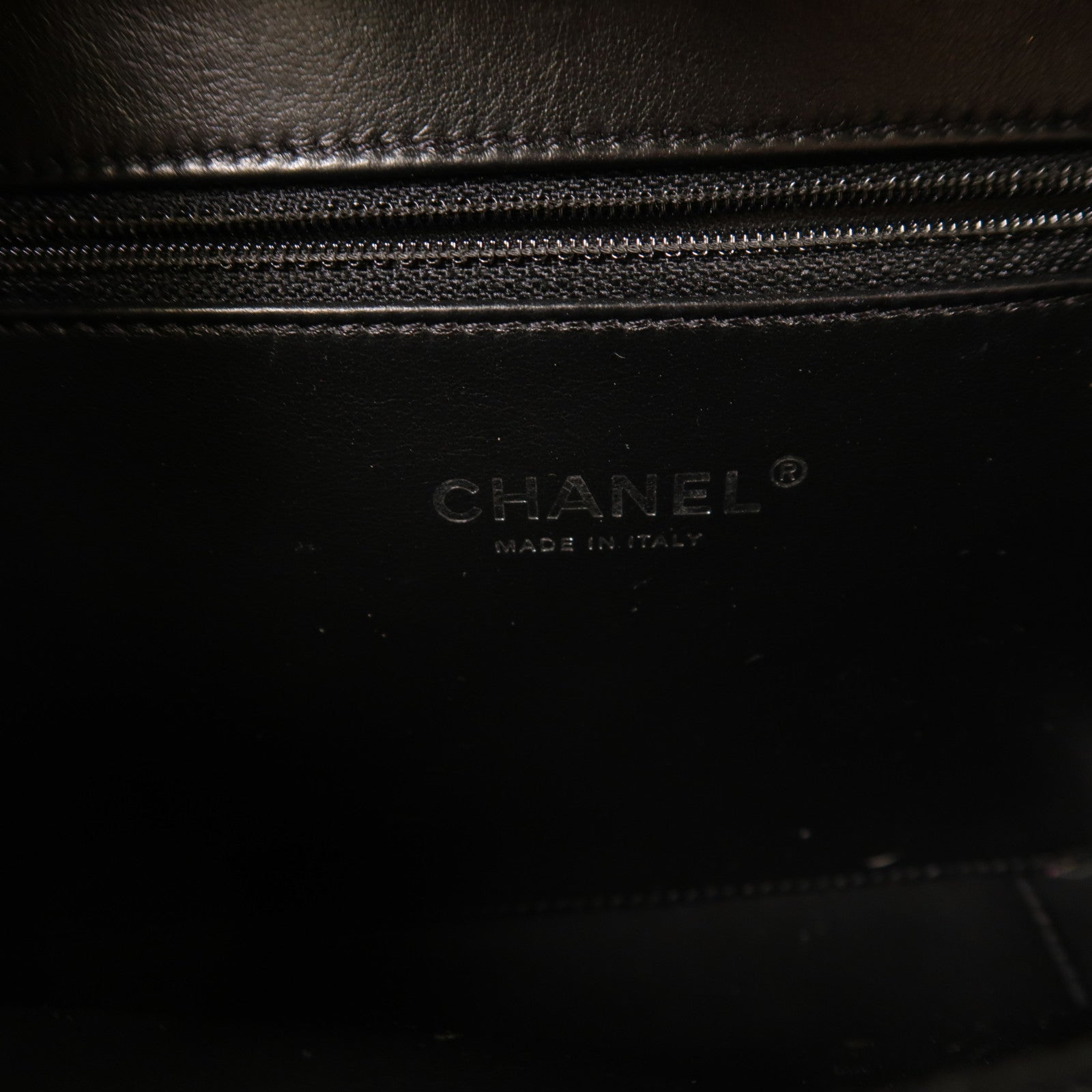 CHANEL 斜紋軟呢Vanity Case銀扣鏈帶手挽肩背兩用袋