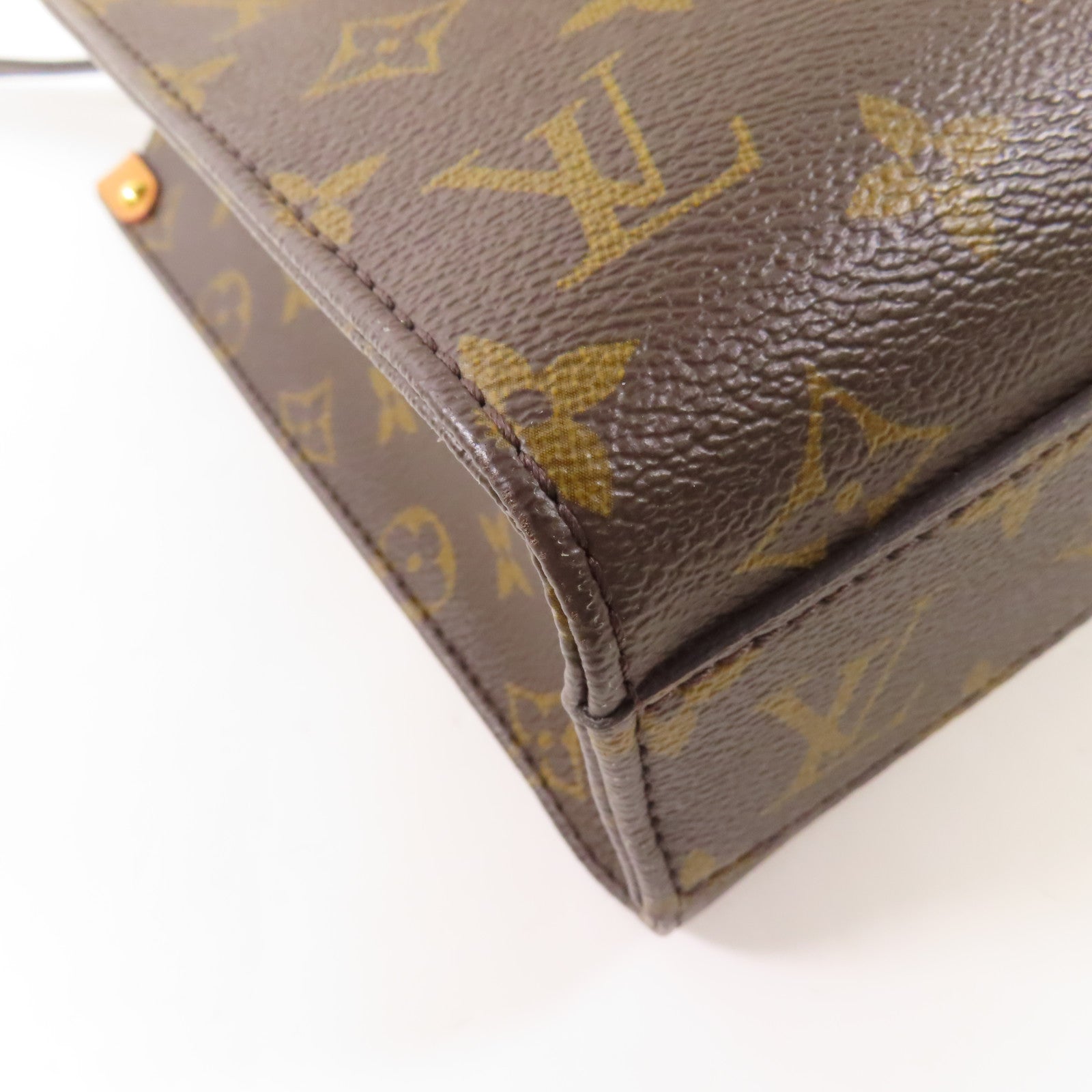 LOUIS VUITTON 【激減優惠】Monogram Sac Plat BB金扣手挽肩背兩用袋