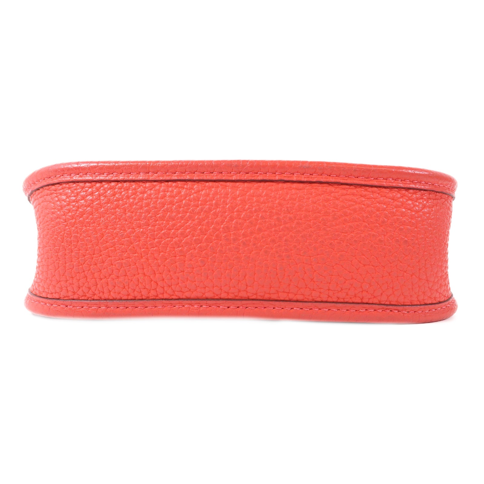 HERMES Clemence皮革Evelyne TPM銀扣肩背袋Rose De Coeur