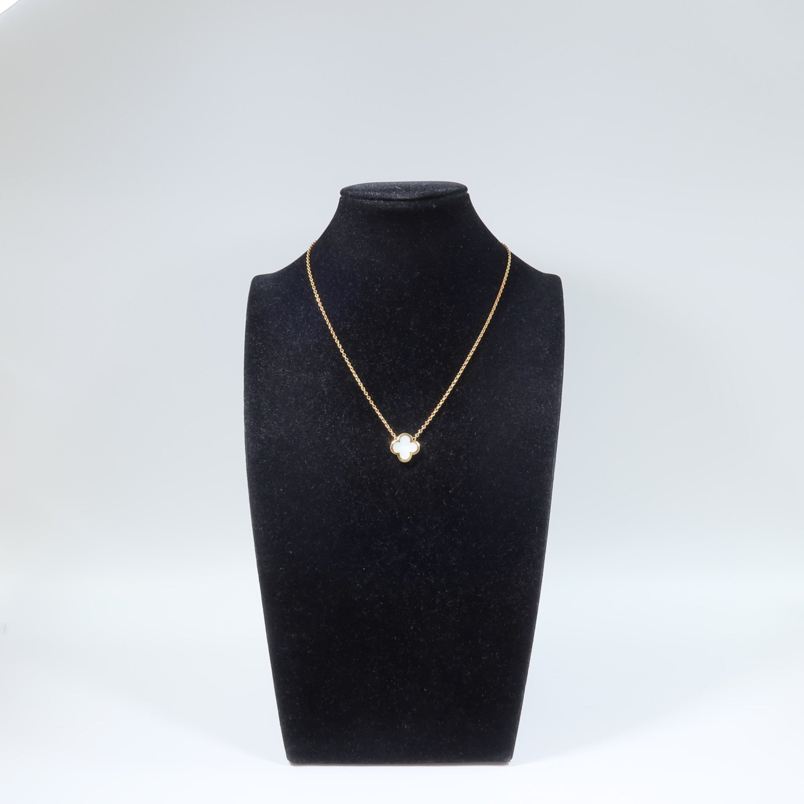 Van Cleef & Arpels 18K黃金Pure Alhambra Necklace珍珠母貝項鍊