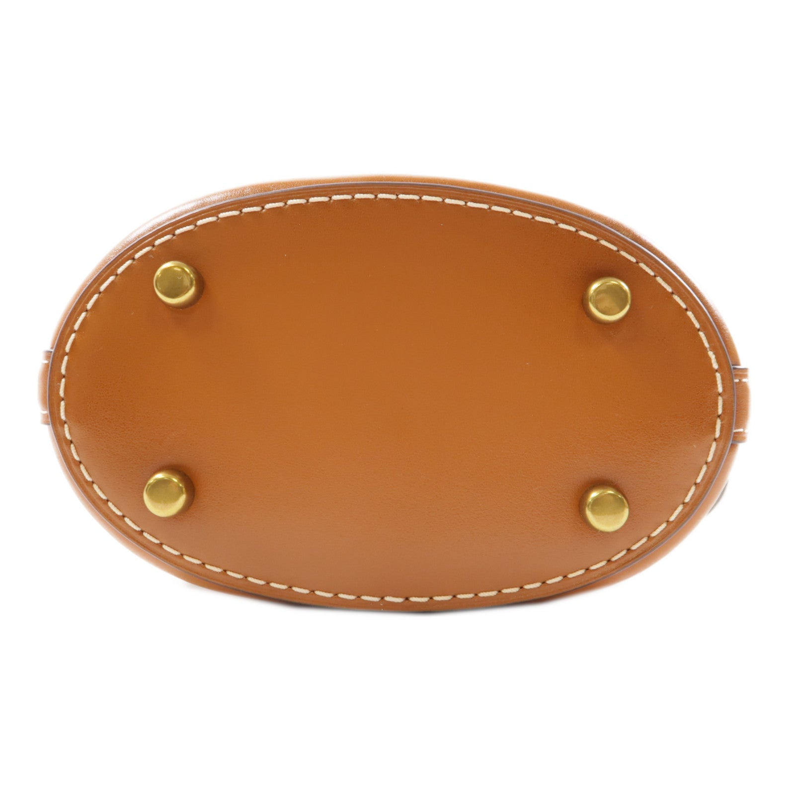 COACH 塗層帆布2 Way Shoulder金扣手挽肩背兩用袋棕色