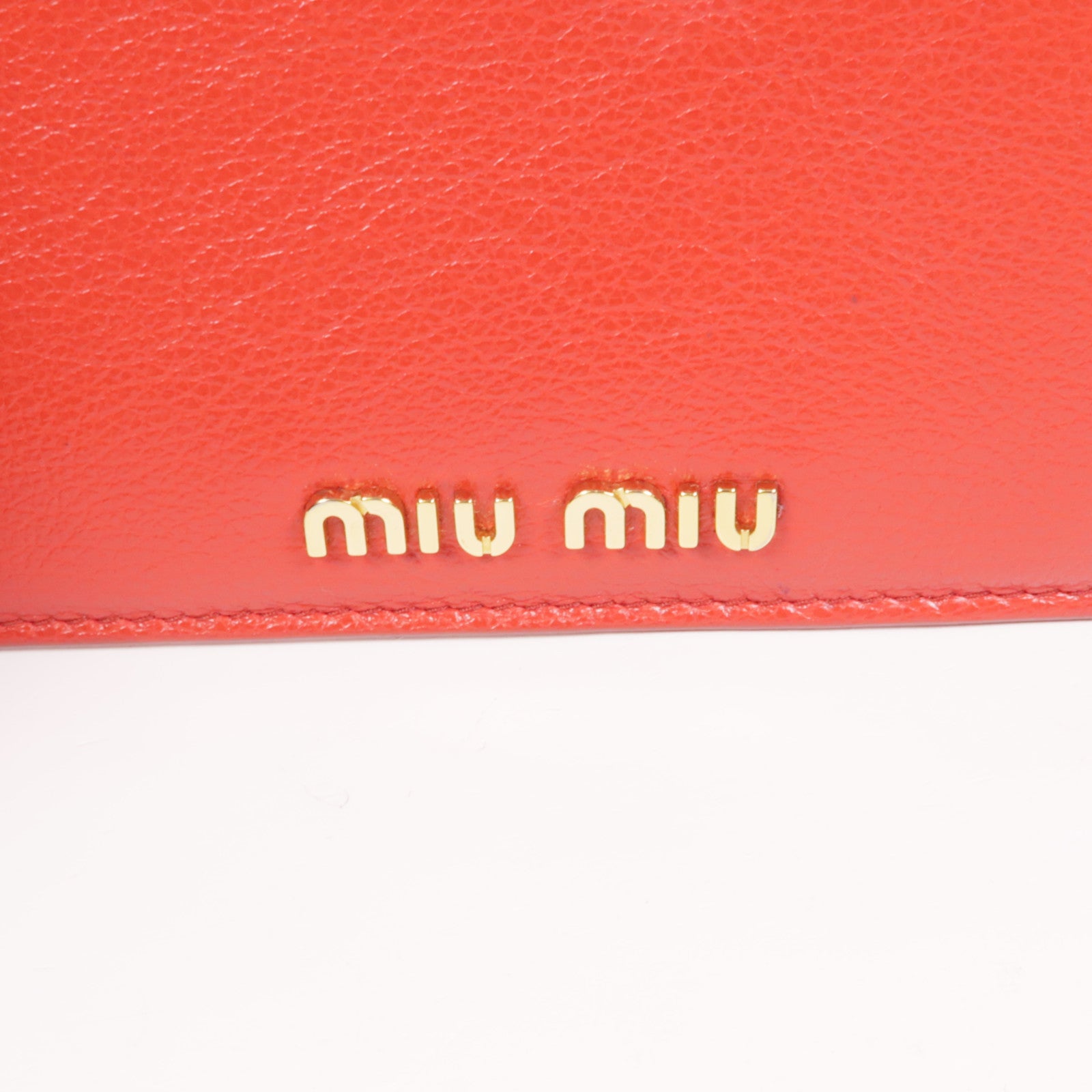Miu Miu 皮革Long Wallet金扣長錢包