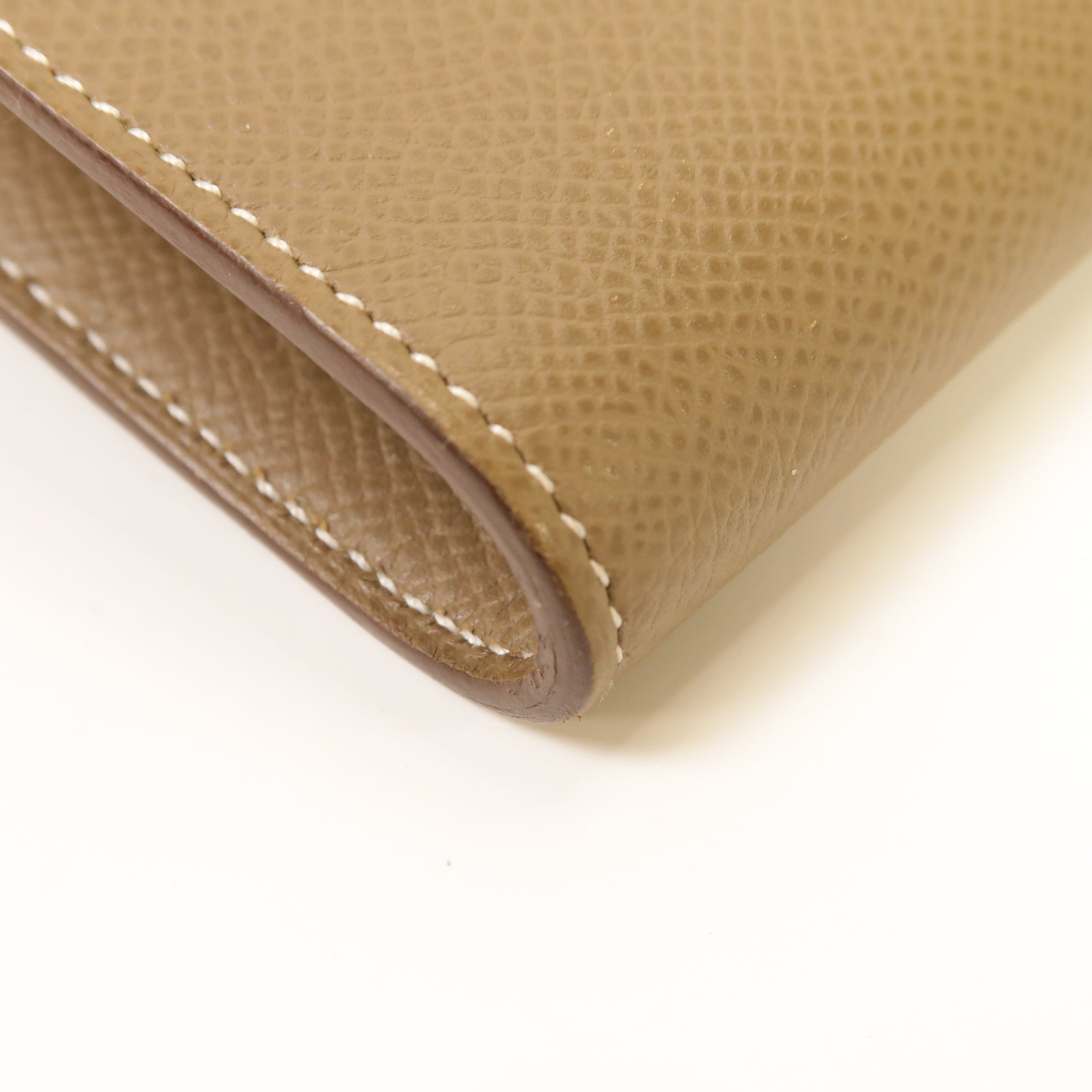 HERMES 【激減優惠】Epsom皮革Kelly To Go金扣肩背袋Etoupe灰色