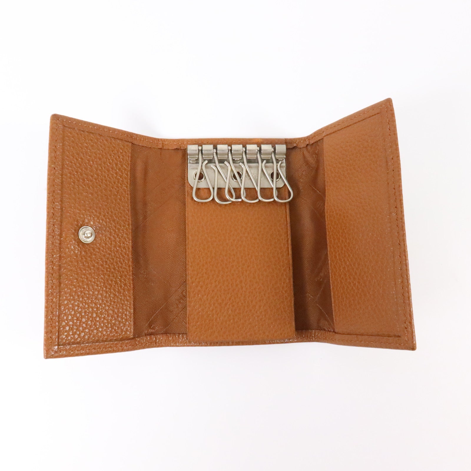 Longchamp 牛皮皮革Key case銀扣鎖匙套