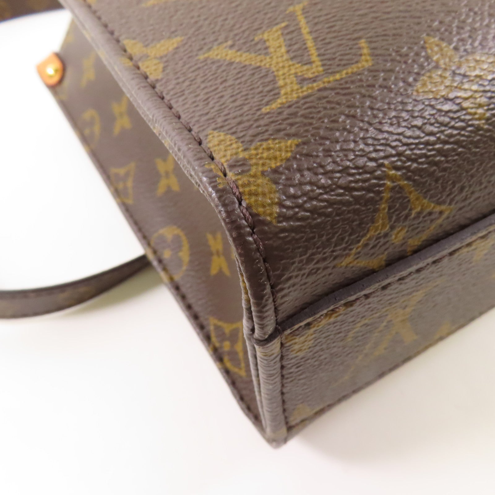 LOUIS VUITTON 【激減優惠】Monogram Sac Plat BB金扣手挽肩背兩用袋