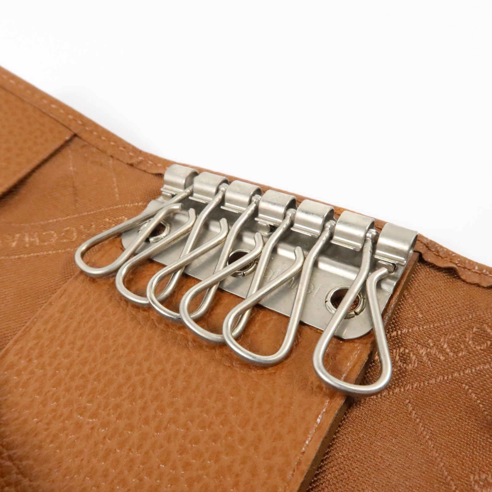 Longchamp 牛皮皮革Key case銀扣鎖匙套