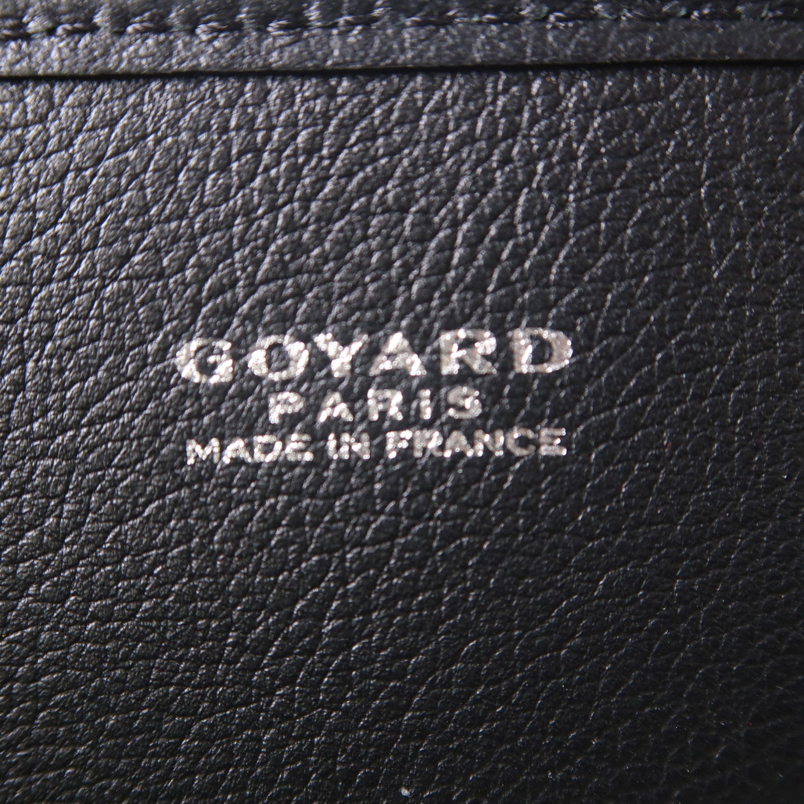 GOYARD 塗層帆布Bourgogne銀扣手挽袋黑色/啡色