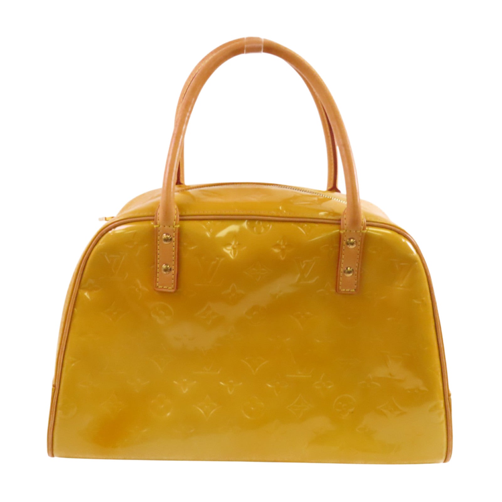 LOUIS VUITTON 【激減優惠】Monogram Vernis Tompkins Square金扣手挽袋