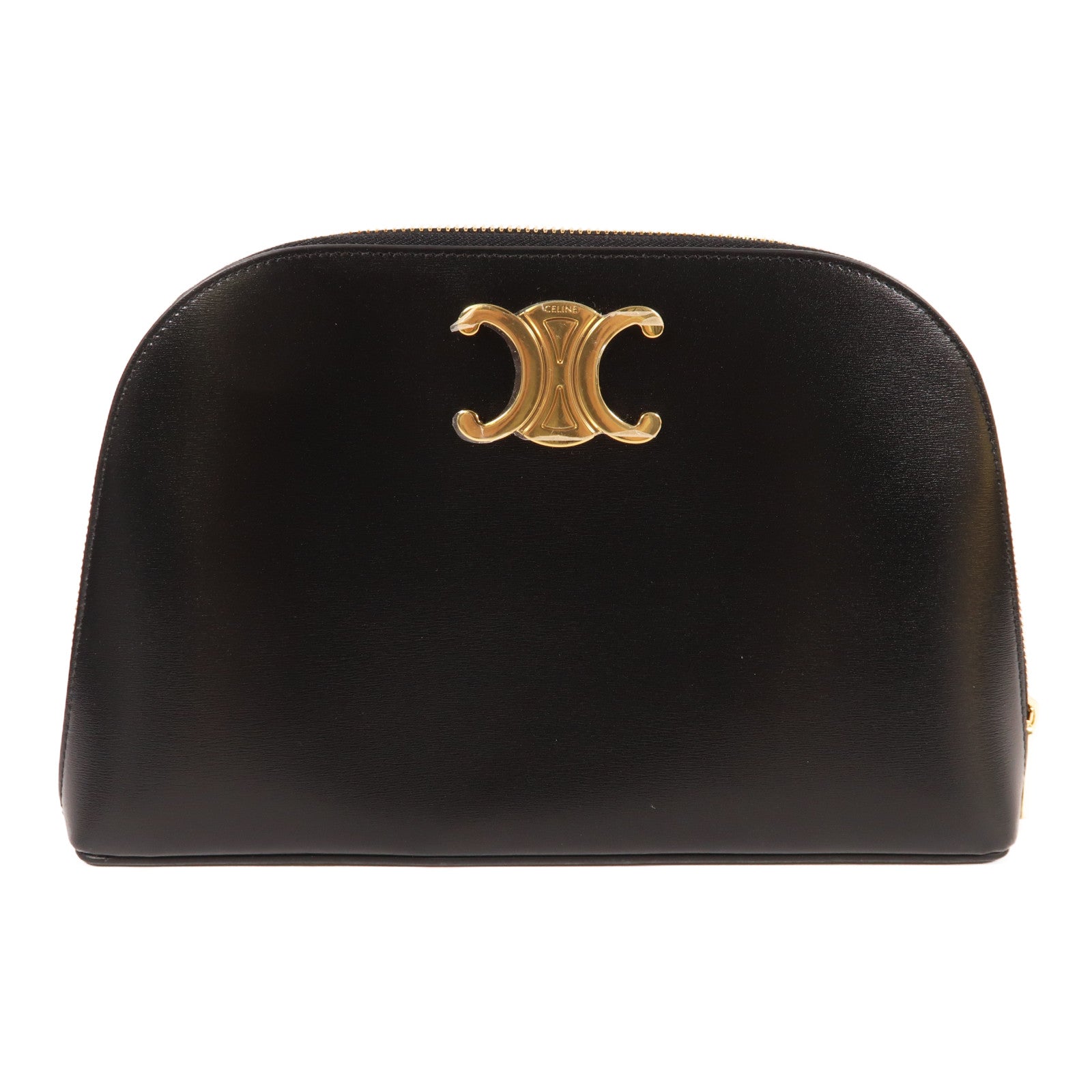 CELINE 牛皮皮革Pouch金扣手拿包
