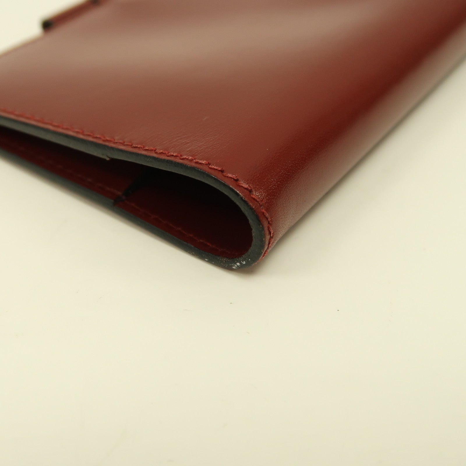 HERMES (PRICE DOWN) Agenda Cover Case Box Calf Leather Red