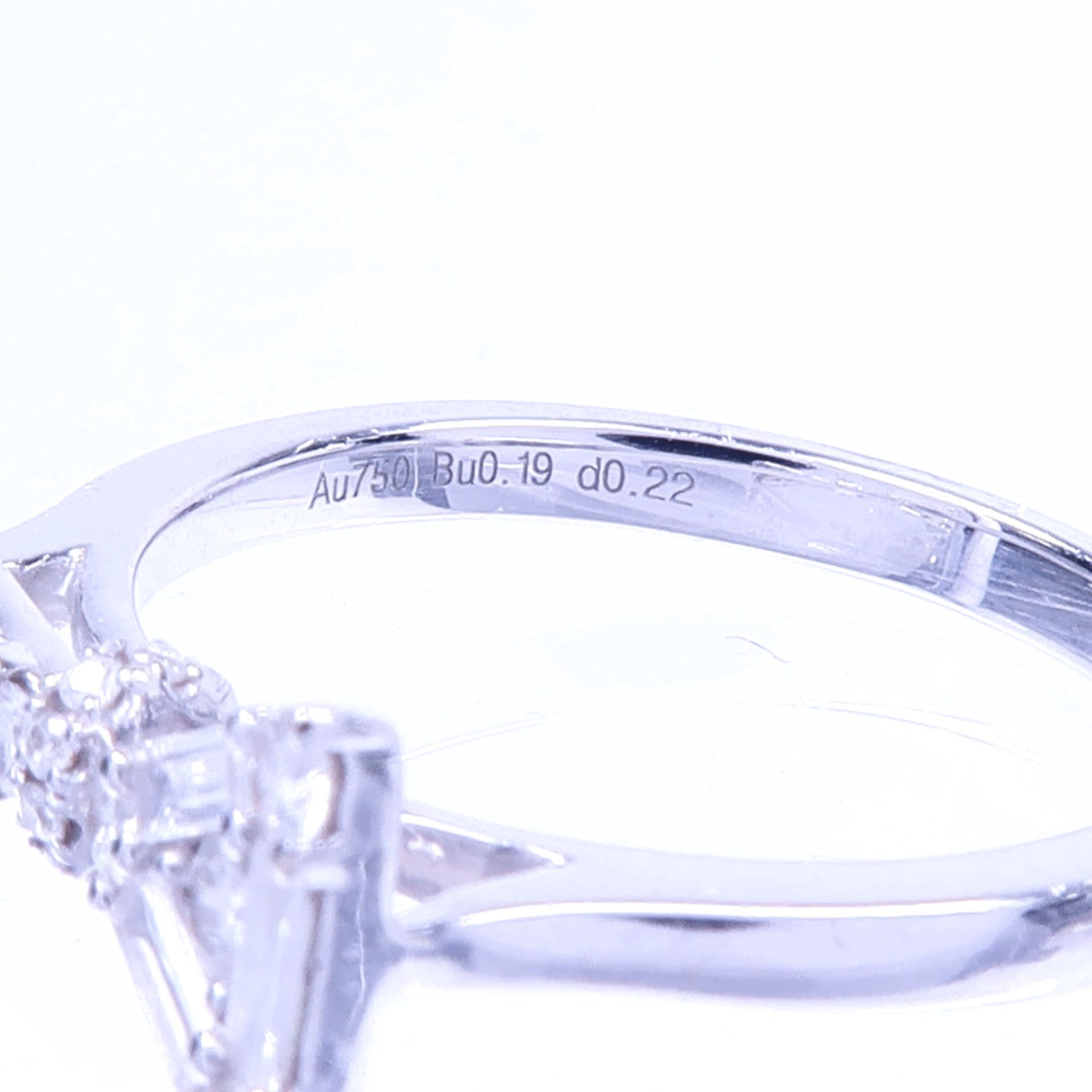 JEWELRY 【激減優惠】18K白金Diamond Ring鑽石戒指US#5.75