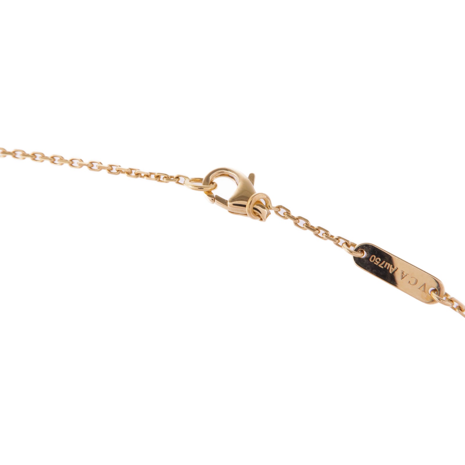 Van Cleef & Arpels 18K黃金Sweet Butterflies Pendant珍珠母貝項鍊