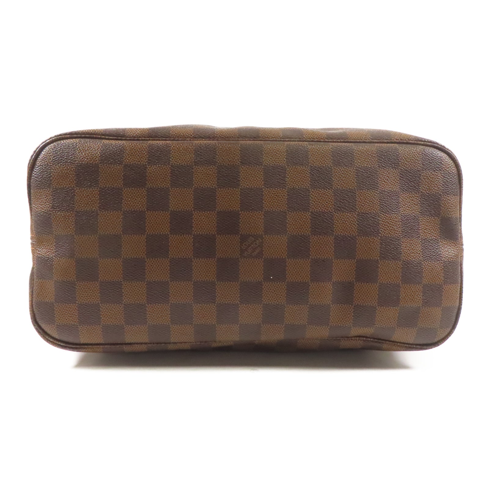 LOUIS VUITTON Damier Neverfull MM金扣肩背袋