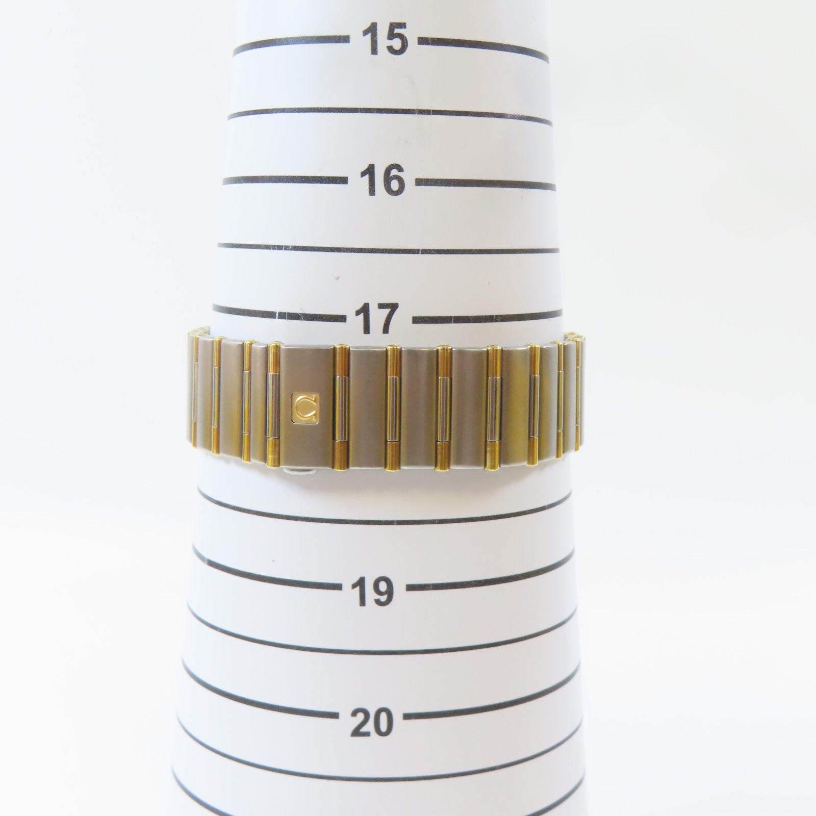 OMEGA Constellation不鏽鋼/18K黃金手錶石英機芯白色