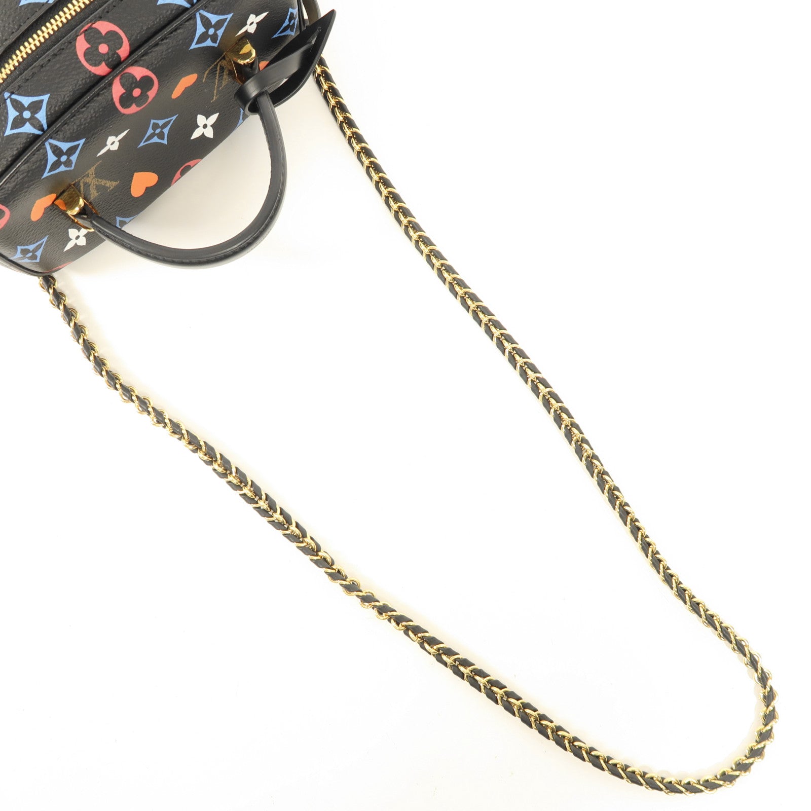 LOUIS VUITTON Monogram Game On Vanity金扣鏈帶肩背袋