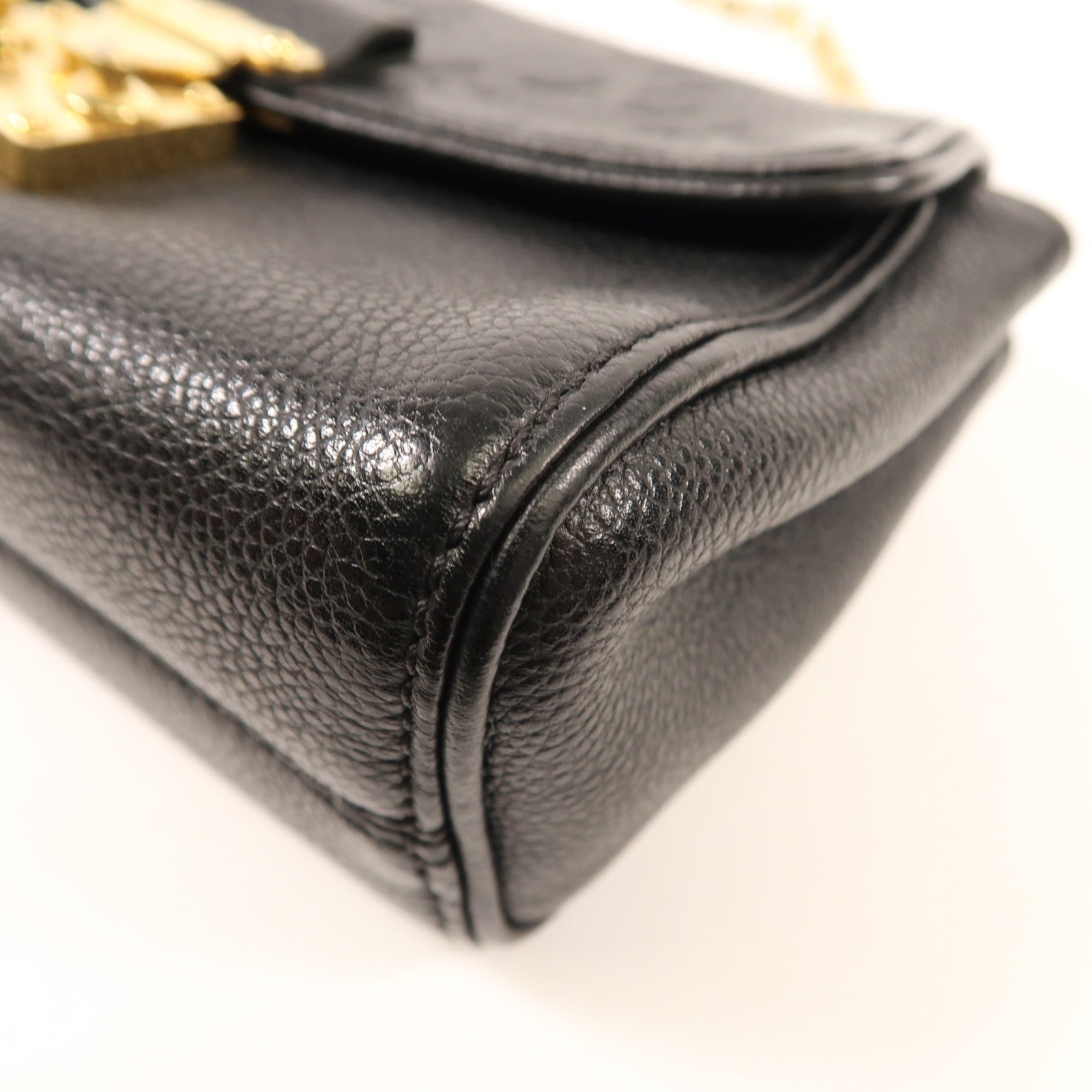 LOUIS VUITTON Monogram Empreinte Saint Germain BB金扣鏈帶肩背袋