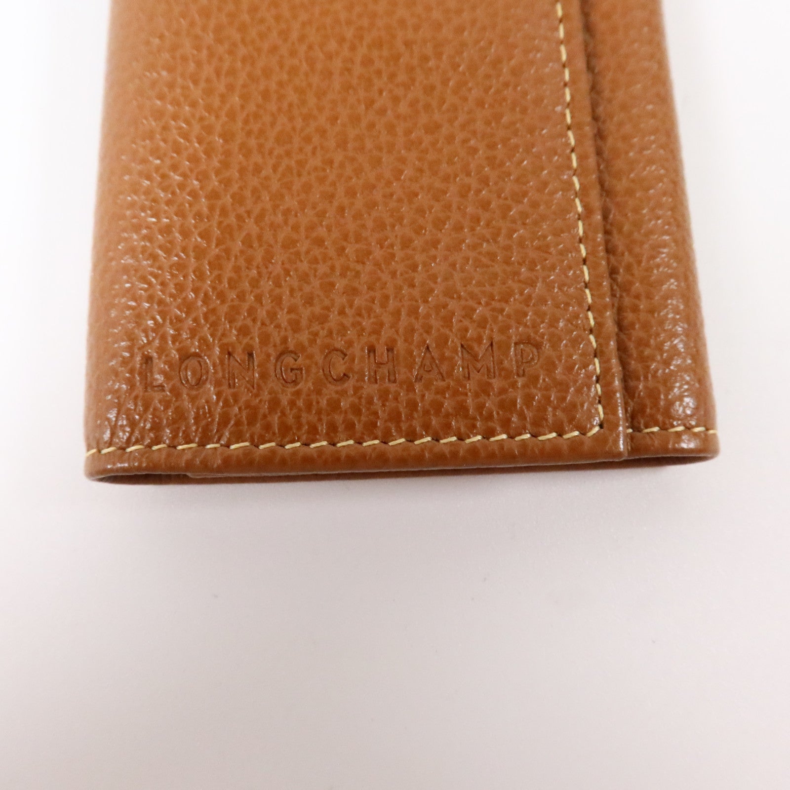 Longchamp 牛皮皮革Key case銀扣鎖匙套
