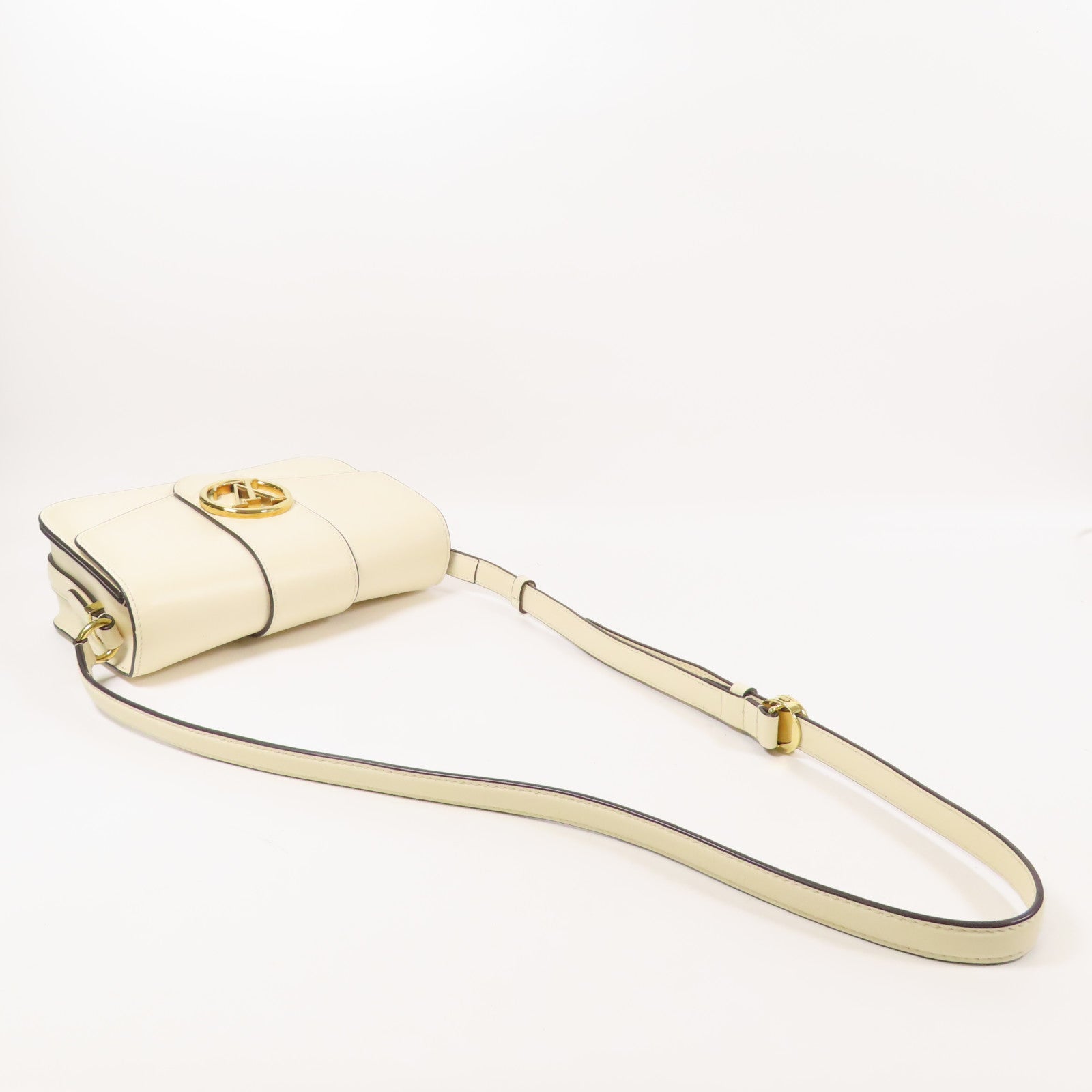 LOUIS VUITTON 牛皮皮革Pont 9金扣肩背袋