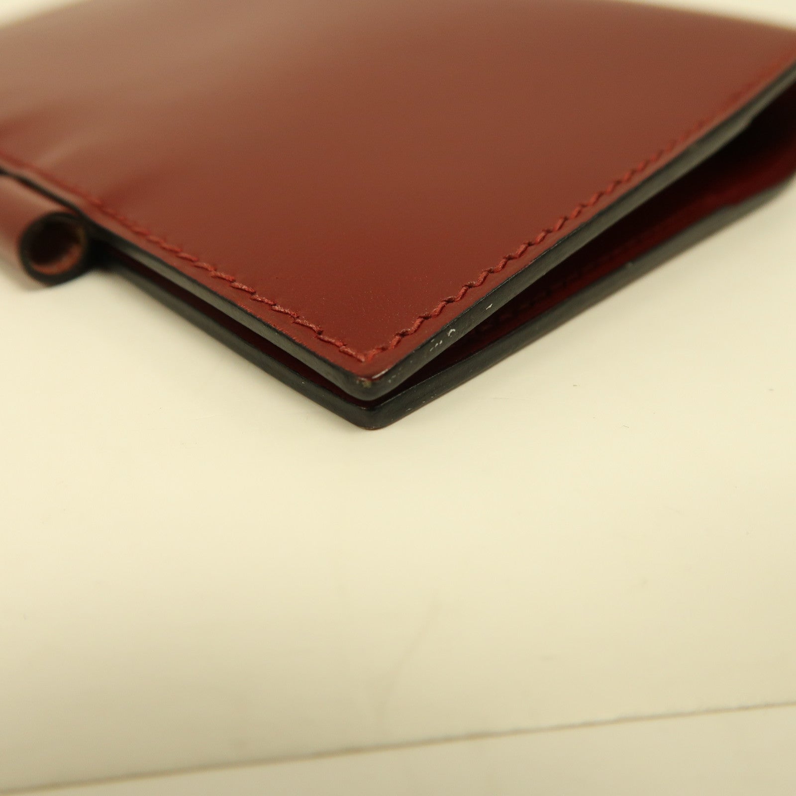 HERMES (PRICE DOWN) Agenda Cover Case Box Calf Leather Red
