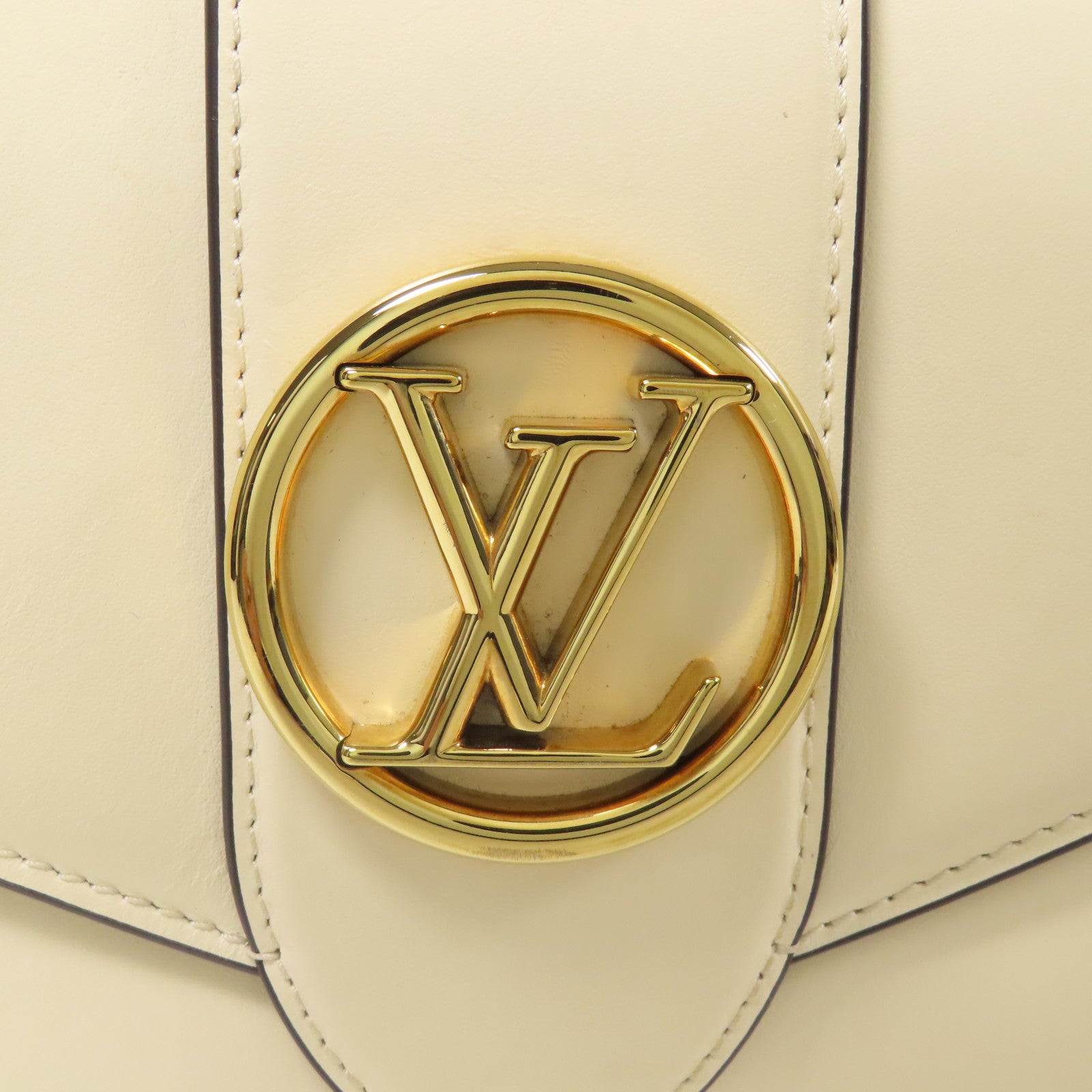 LOUIS VUITTON 牛皮皮革Pont 9金扣肩背袋