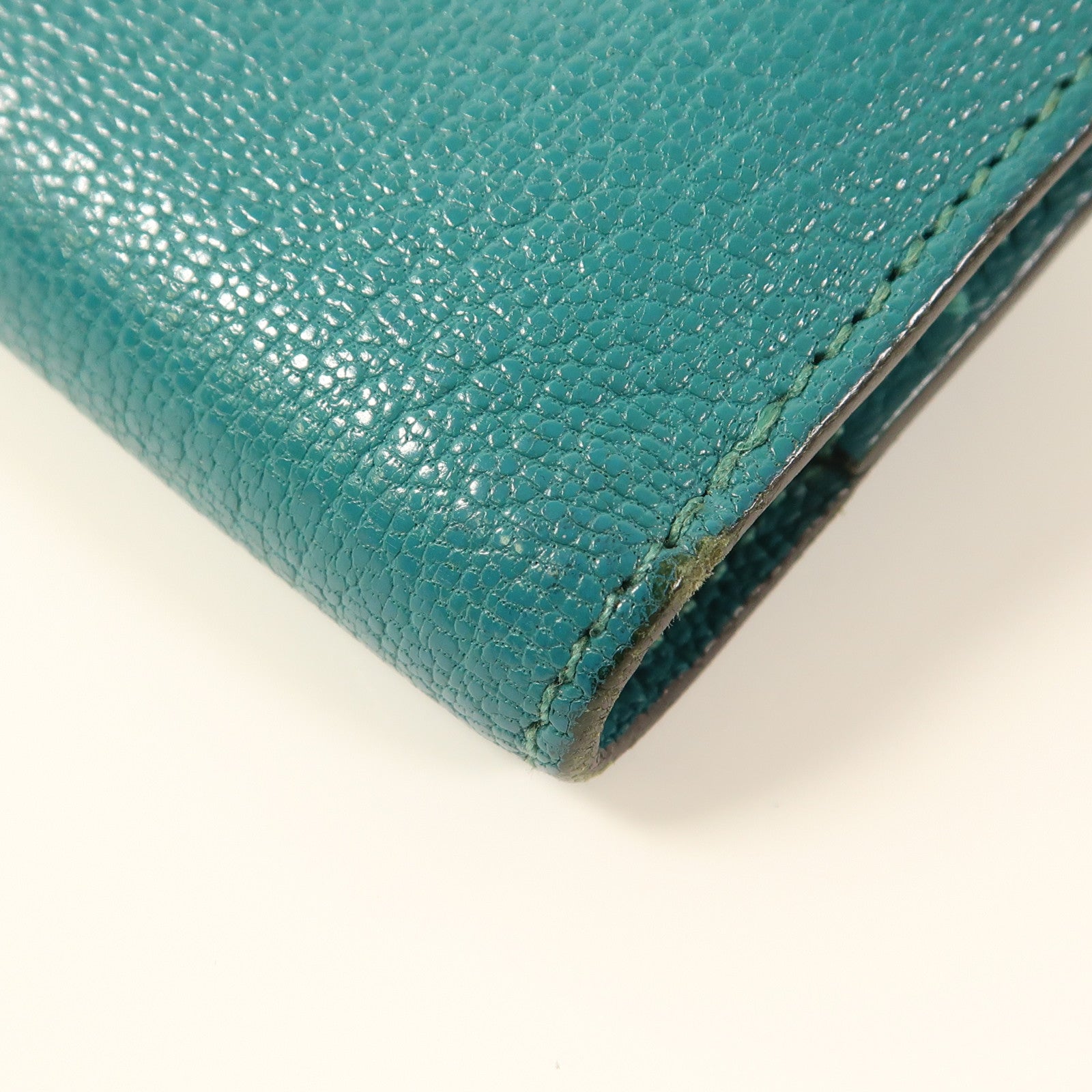 HERMES Chevre皮革Kelly Wallet Compact銀扣錢包