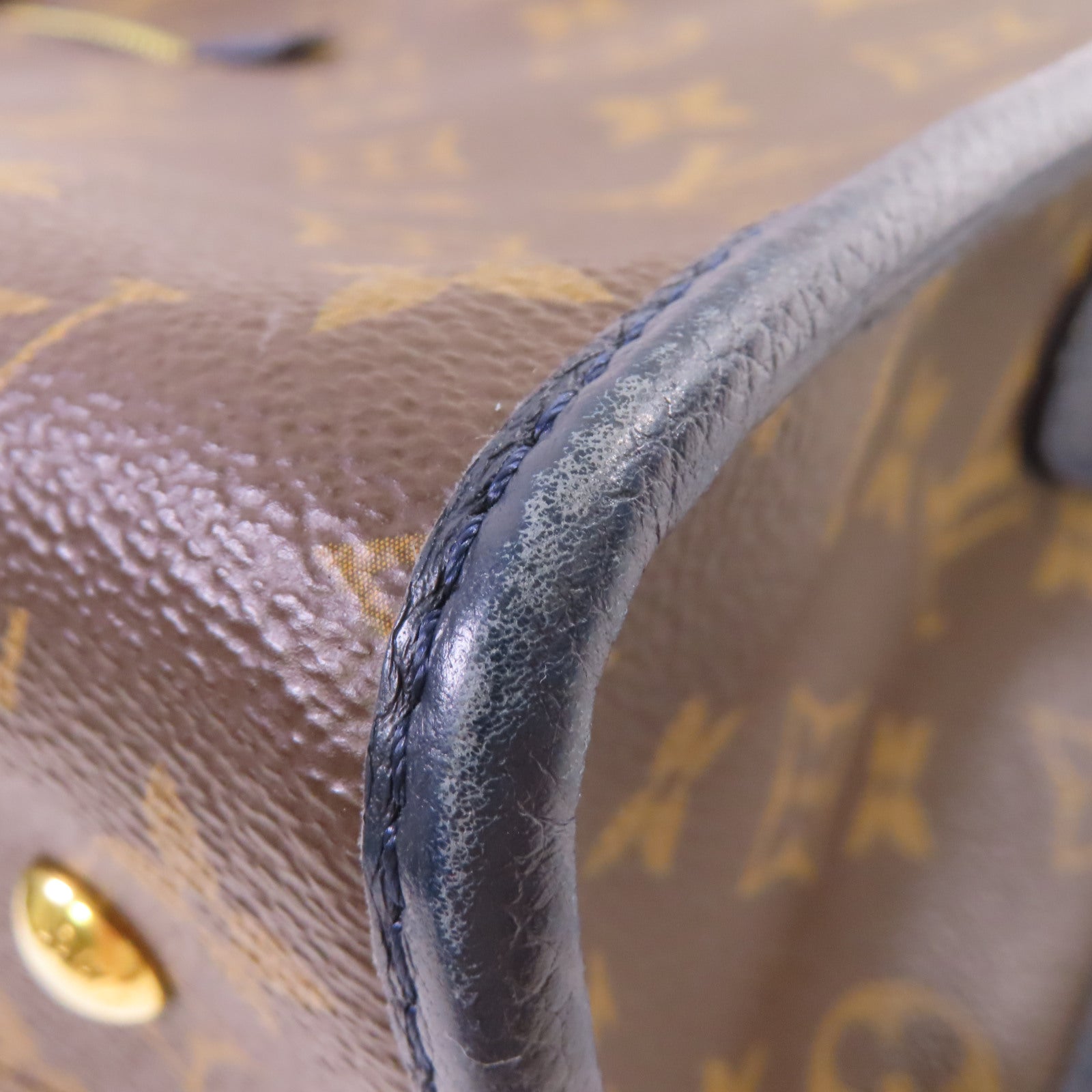 LOUIS VUITTON Monogram Popincourt PM 2Way Shoulder Bag金扣手挽肩背兩用袋啡色/寶藍色