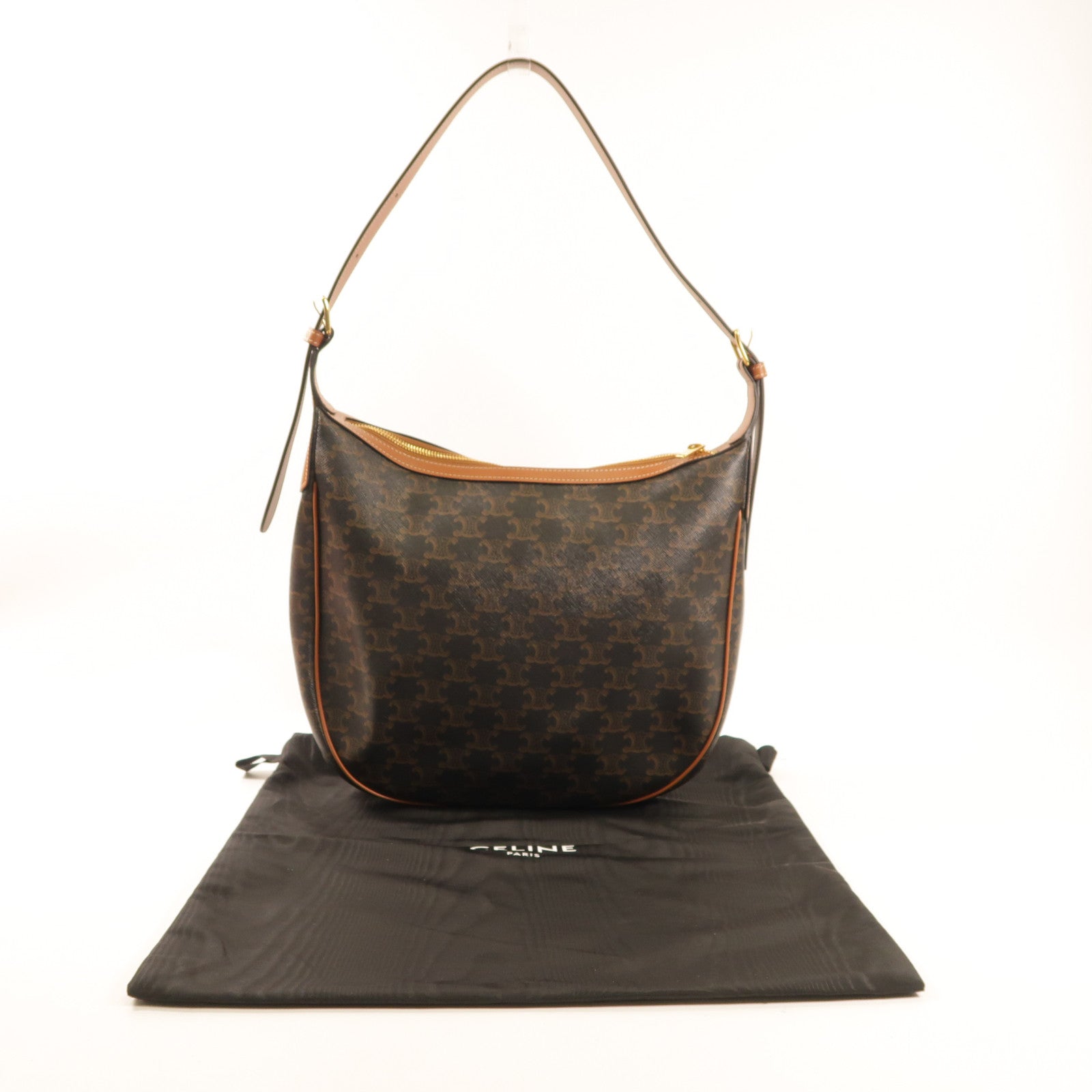 CELINE 帆布Heloise Triomphe Bag肩背袋
