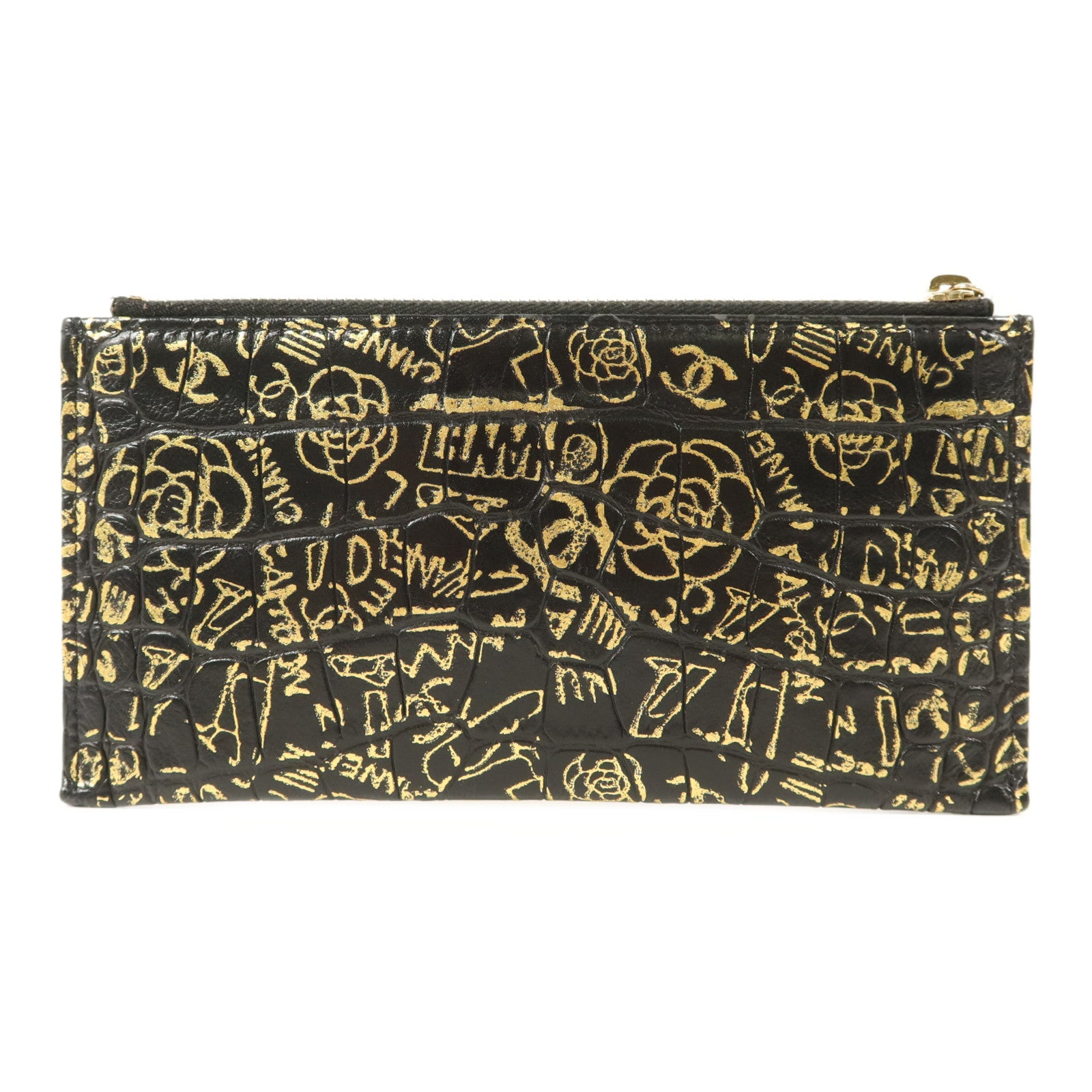 CHANEL 牛皮皮革2.55 Wallet金扣長錢包