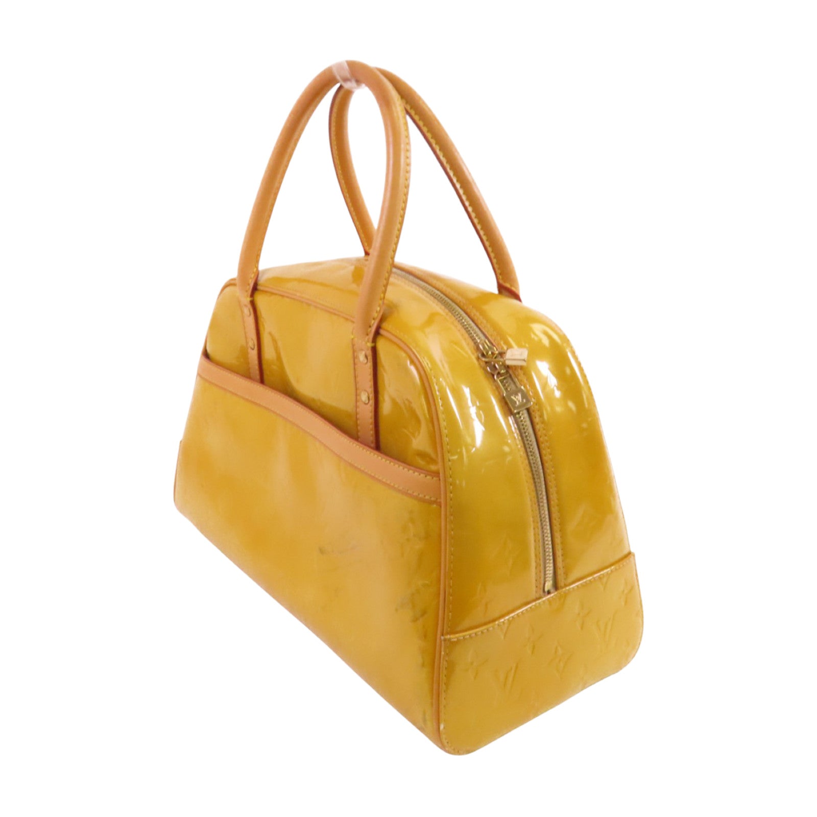 LOUIS VUITTON 【激減優惠】Monogram Vernis Tompkins Square金扣手挽袋