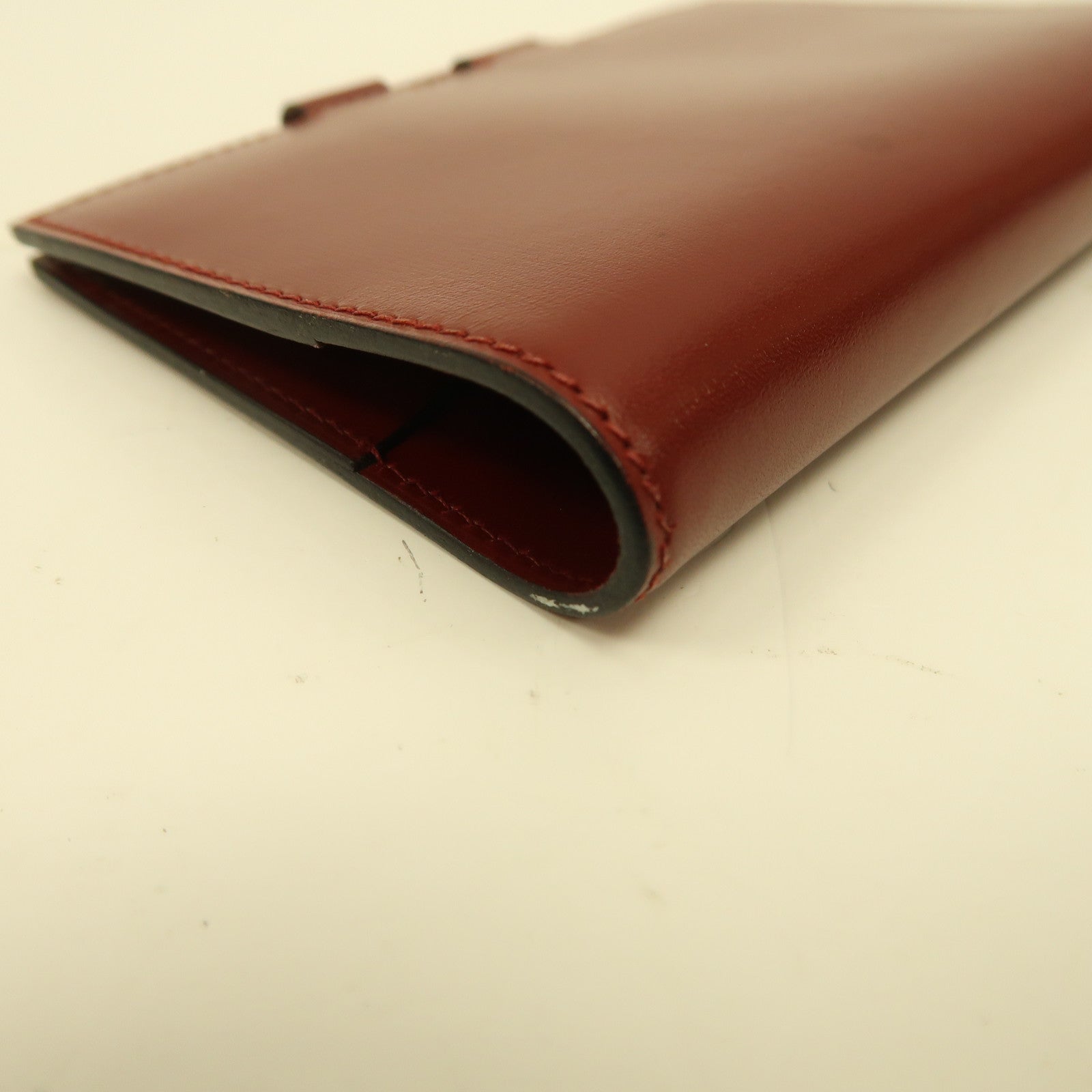 HERMES (PRICE DOWN) Agenda Cover Case Box Calf Leather Red