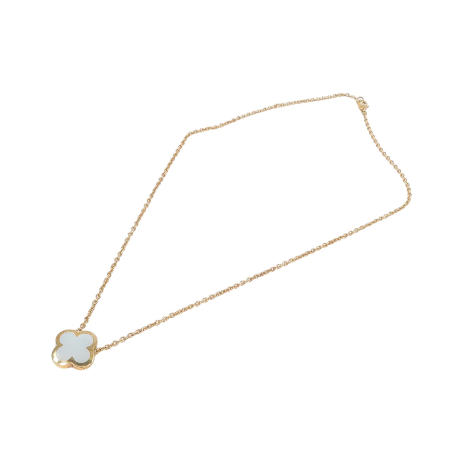 Van Cleef & Arpels 18K黃金Pure Alhambra Necklace珍珠母貝項鍊