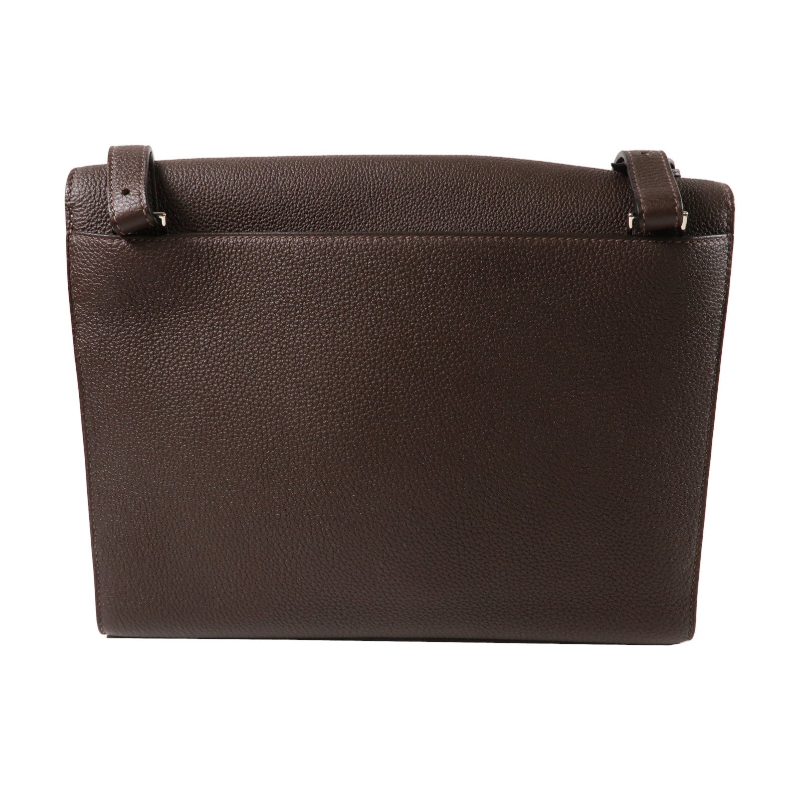 HERMES Togo皮革Sac A Depeches Messenger 29銀扣肩背袋啡色