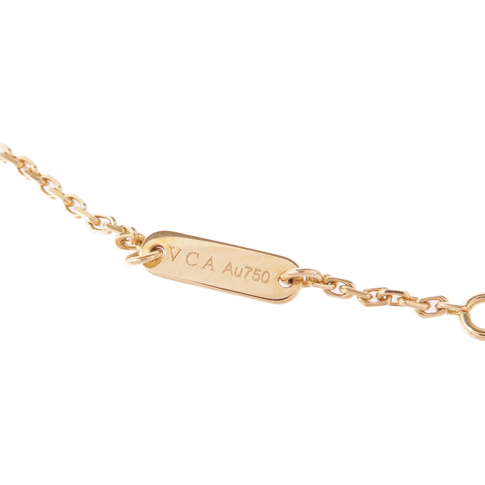 Van Cleef & Arpels 18K黃金Sweet Butterflies Pendant珍珠母貝項鍊