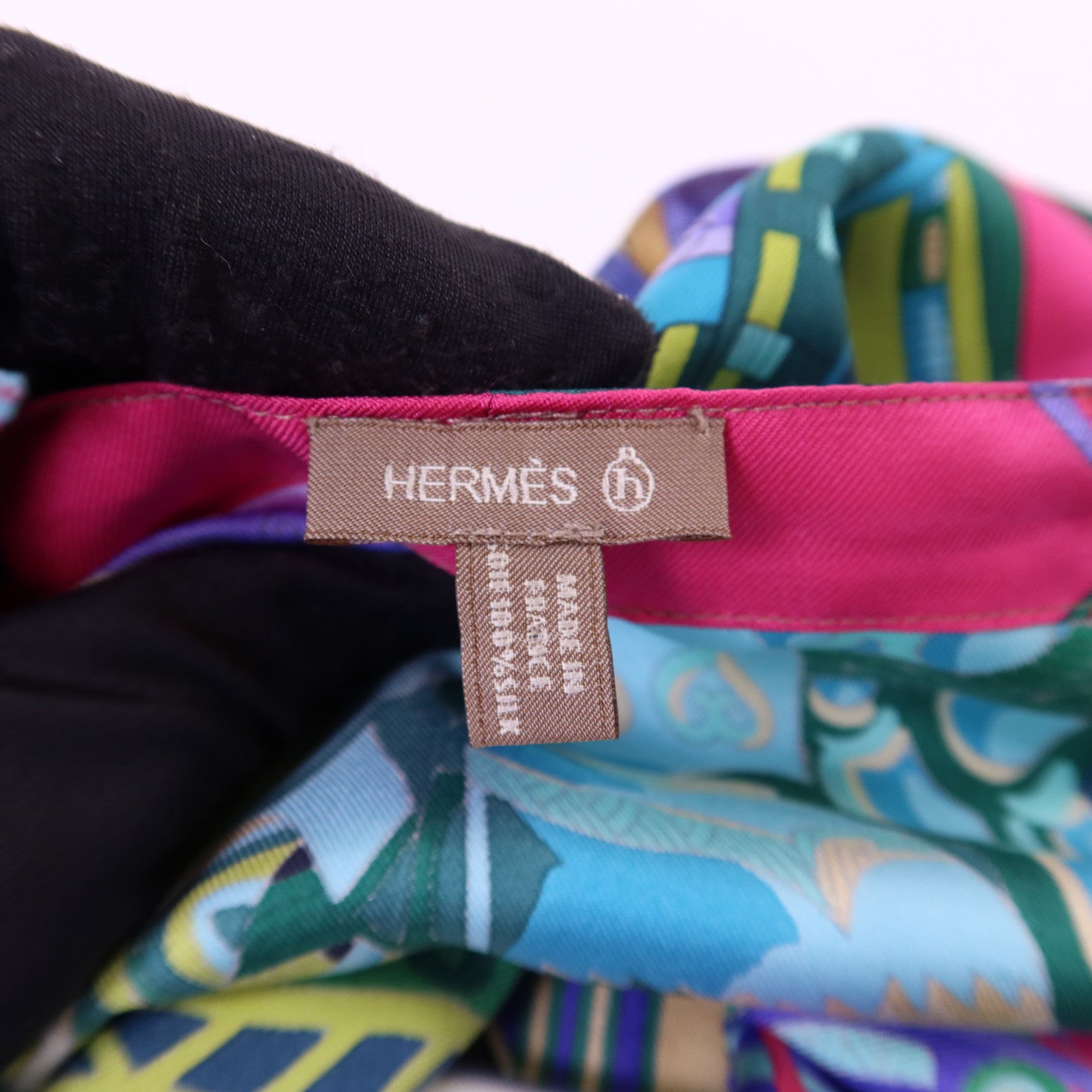 HERMES 絲質Petit H Shopping Bag手挽袋