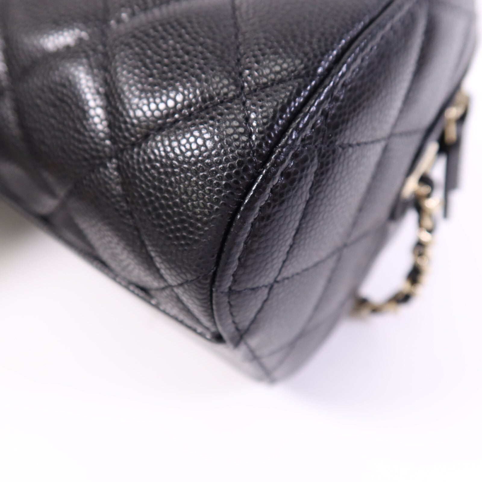 CHANEL 牛皮皮革2 Way Shoulder Bag金扣鏈帶手挽肩背兩用袋
