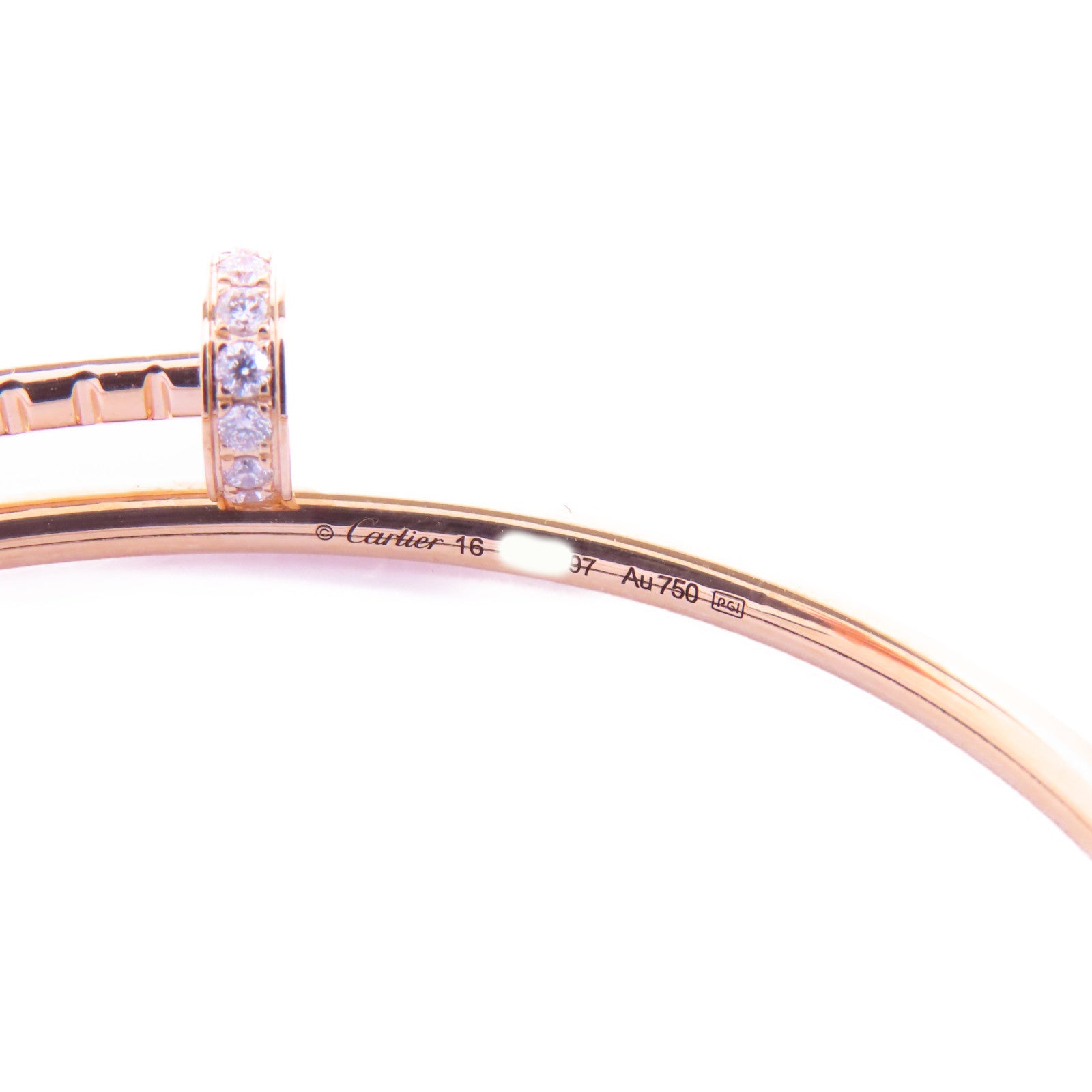 CARTIER 18K玫瑰金Juste Un Clou手鐲Cartier#16