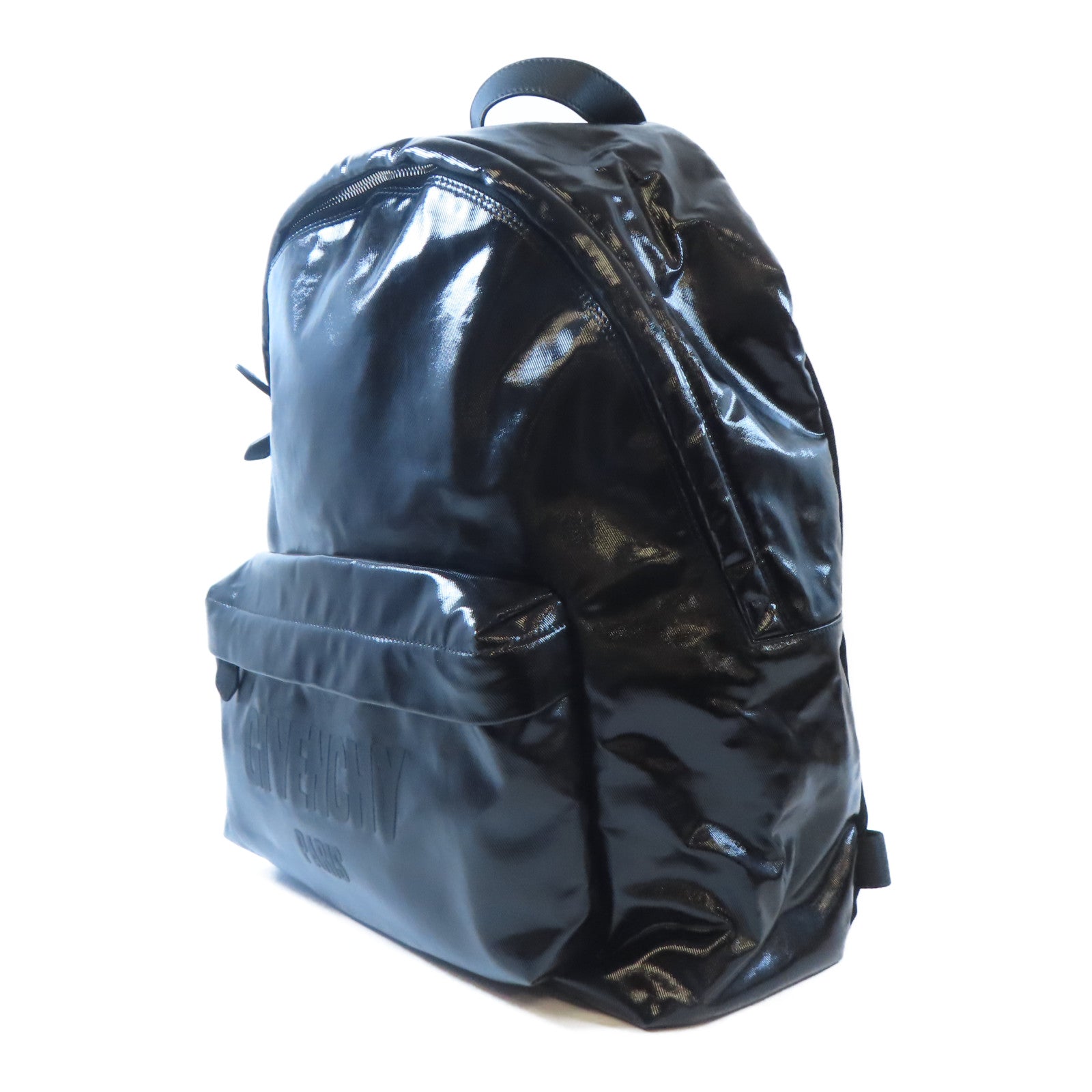 GIVENCHY PVC Backpack銀扣背包黑色